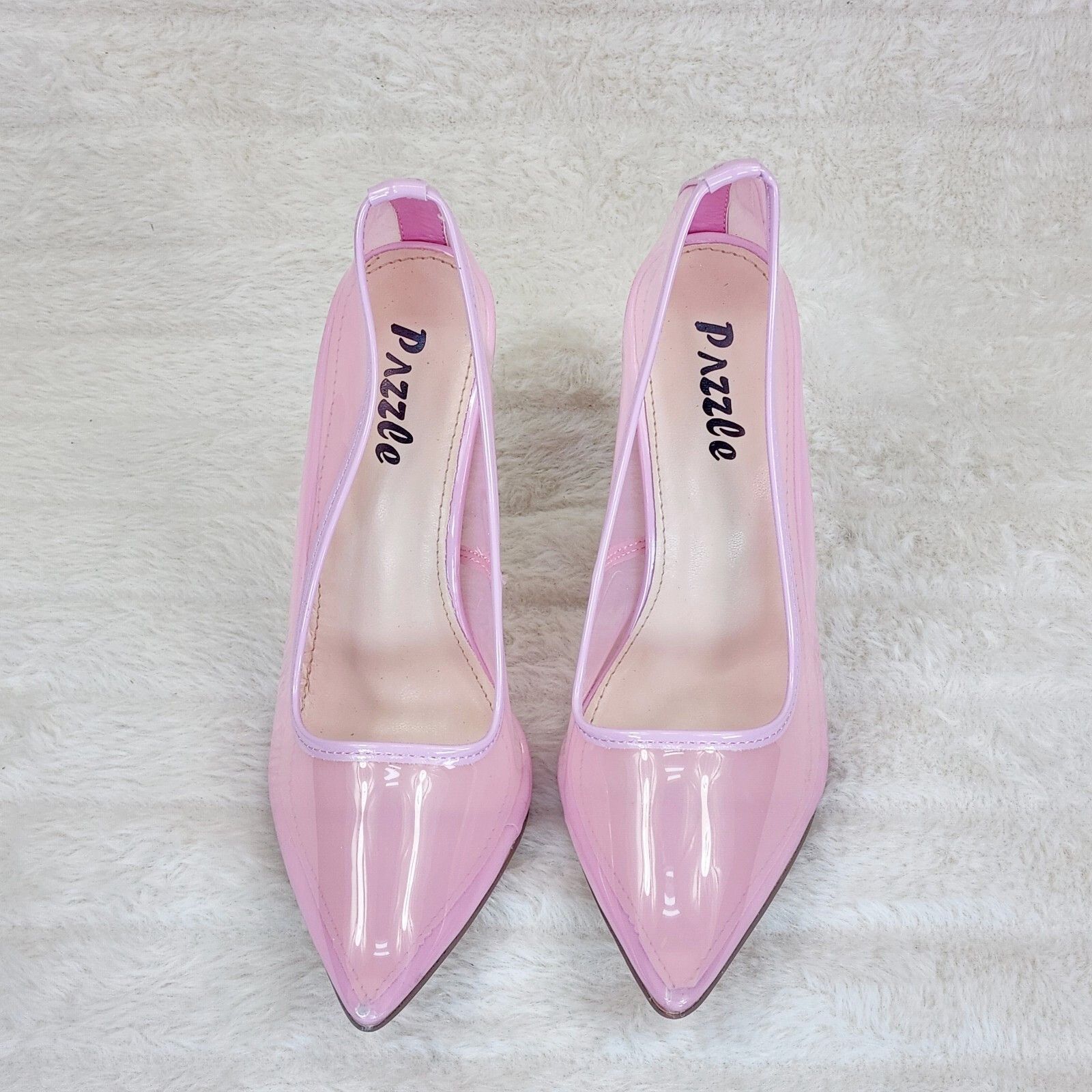 Other PVC Jelly Translucent High Heel Pointy Toe Stiletto Pumps Sh Size US 8.5 / IT 38.5 - 3 Thumbnail