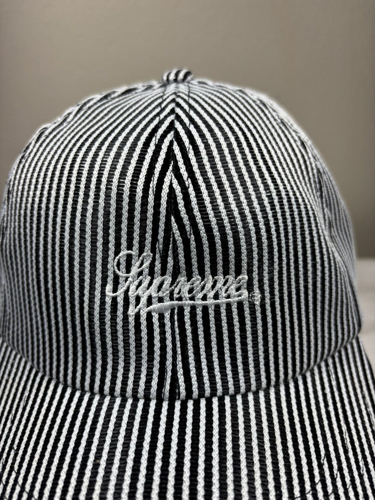 Supreme Supreme Stripe Mesh 6-Panel Hat Size ONE SIZE - 2 Thumbnail