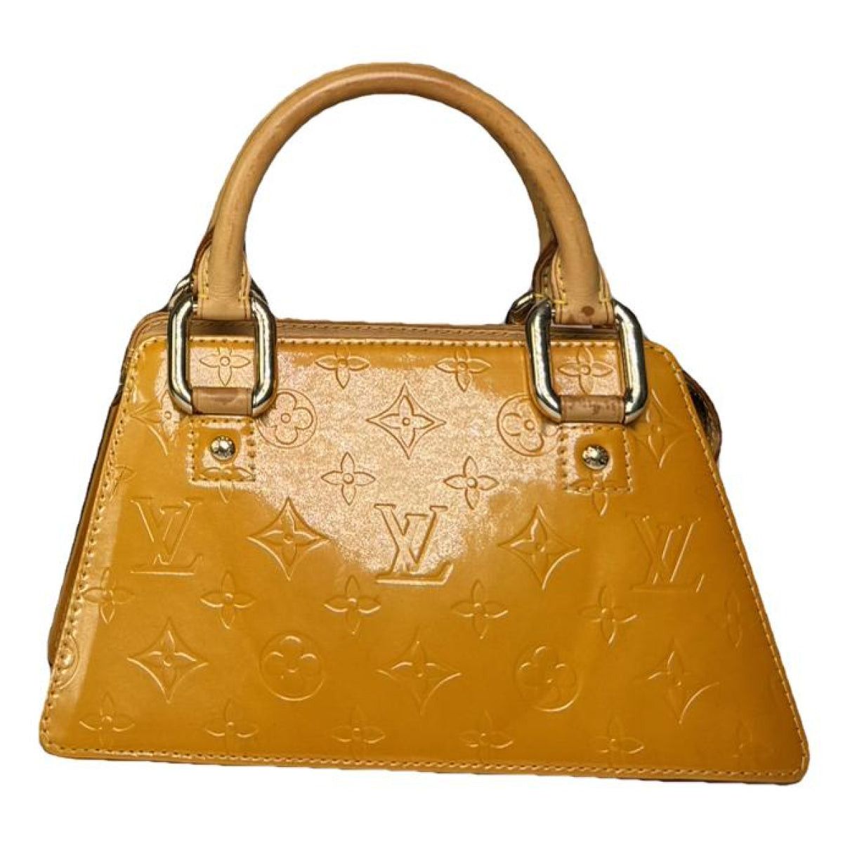 Louis Vuitton Forsyth Yellow Patent Leather Handbag Size ONE SIZE - 1 Thumbnail