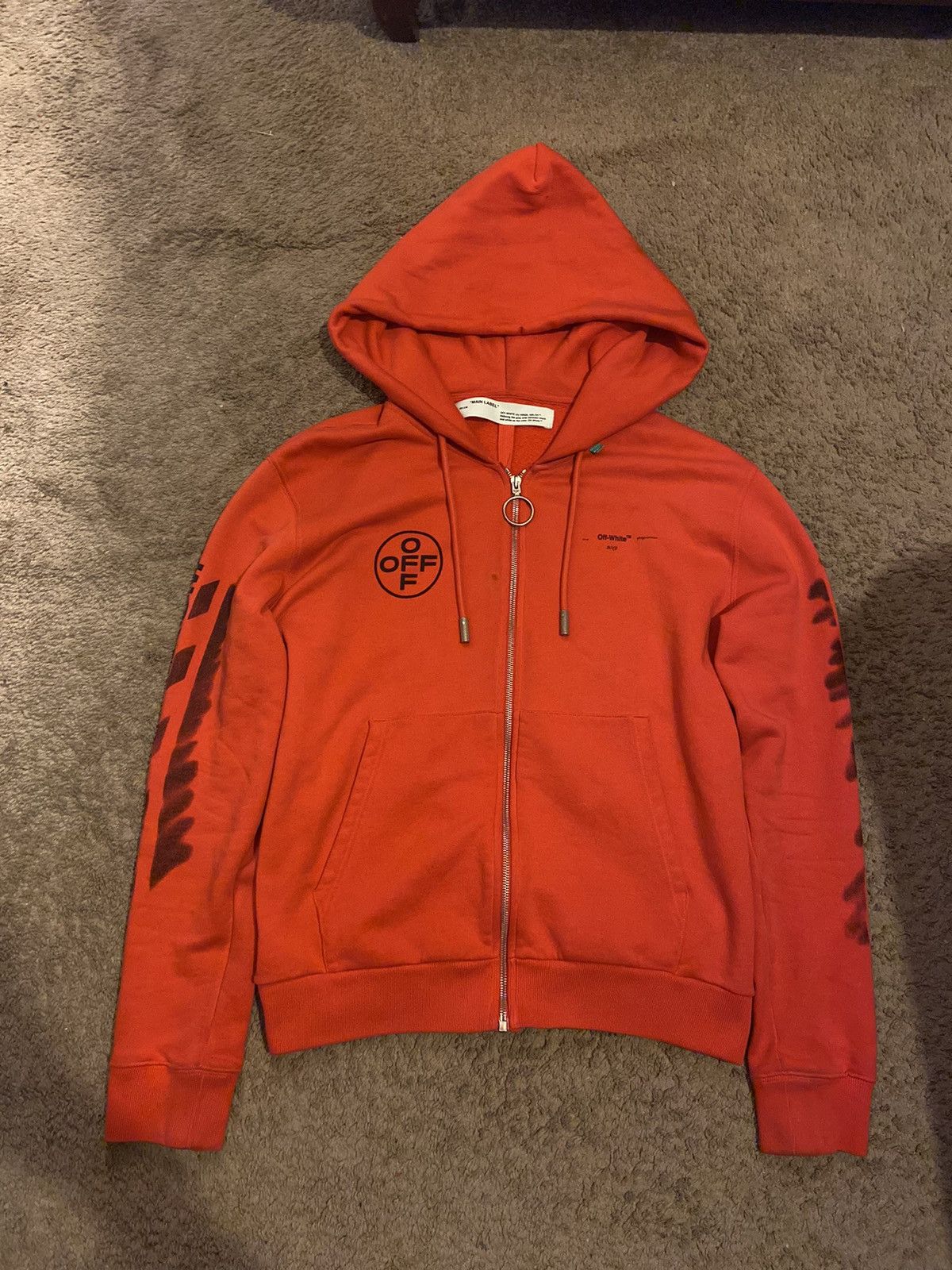 Off white impressionism hoodie white clearance