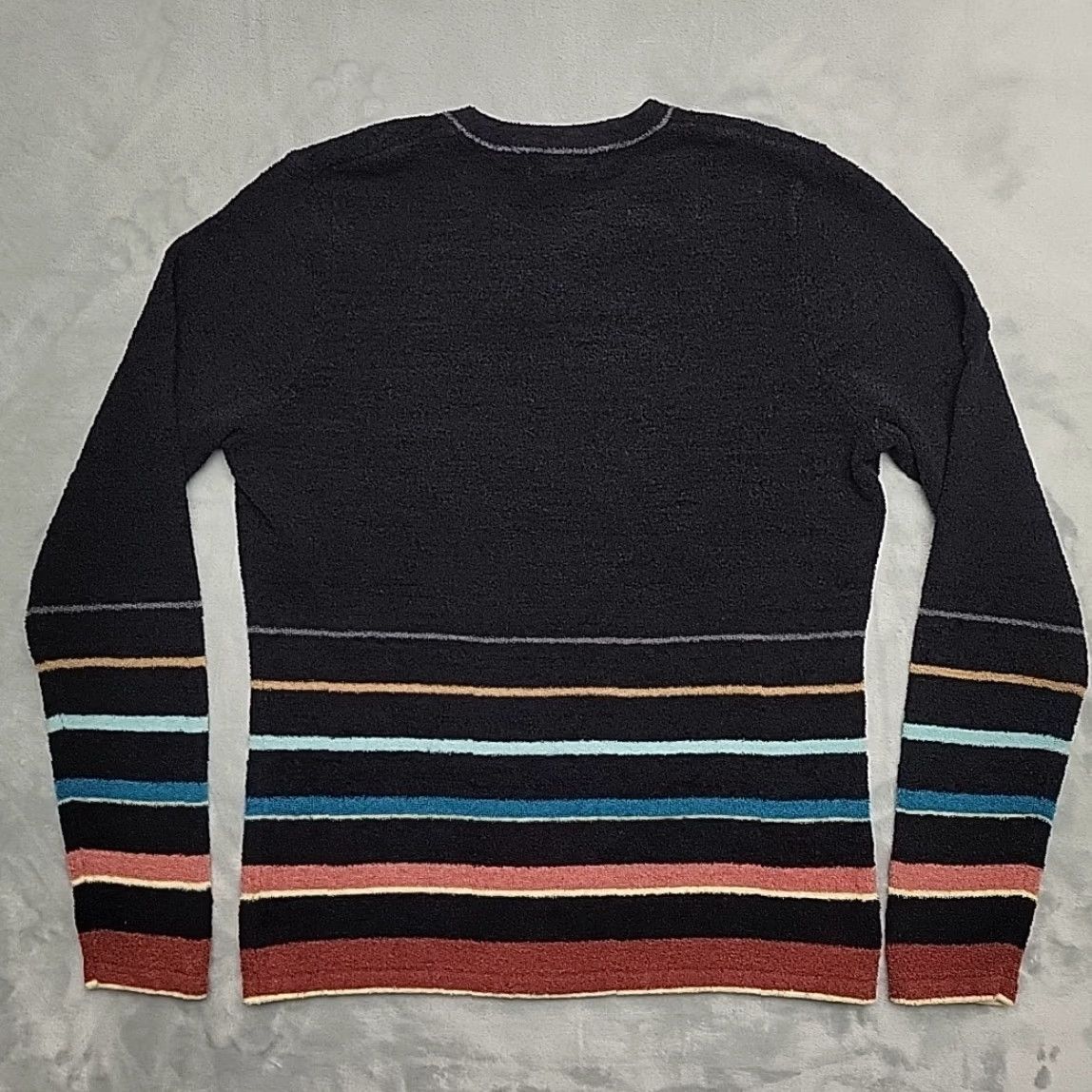 ExOfficio VINTAGE ExOfficio Sweater Womens M Black Stripe V Neck Nylon Travel Knit Soft Outdoor Size M / US 6-8 / IT 42-44 - 4 Thumbnail