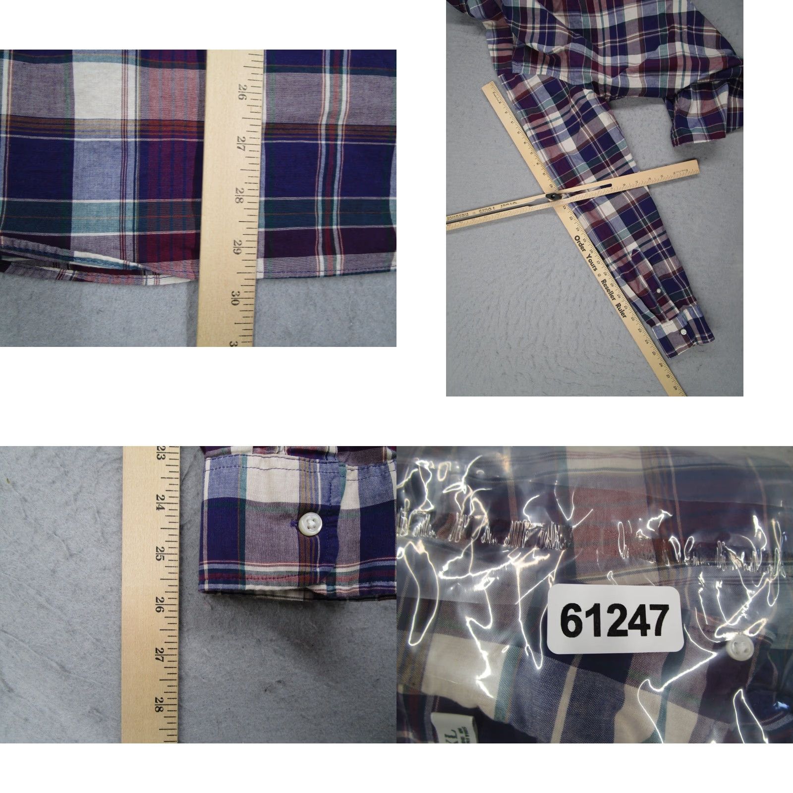 J.Crew J.Crew Secret Wash Slim Fit Plaid Button Down Shirt Mens XL Purple BN127 Oarsman Size US XL / EU 56 / 4 - 8 Thumbnail