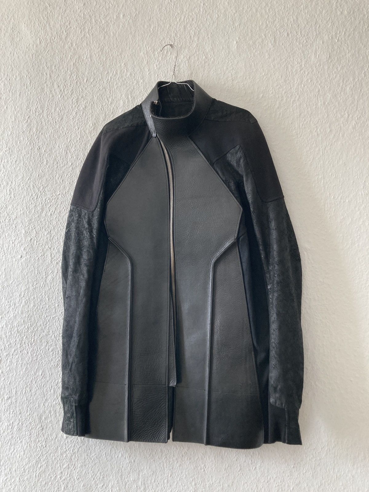 Rick Owens S/S 11 „ANTHEM“ Blistered Lamb Calf Leather Jacket M Size US M / EU 48-50 / 2 - 1 Thumbnail