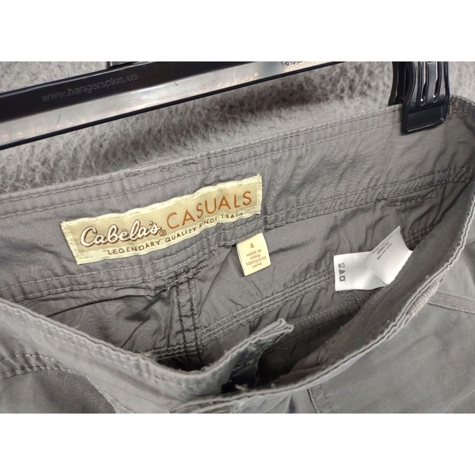 Vintage Cabela's Casuals Capri Cargo Style Pants Women Size 4 Gray Cotton Capris Outdoor Outdoor Clothing Womens Capris Size 27" / US 4 / IT 40 - 4 Thumbnail