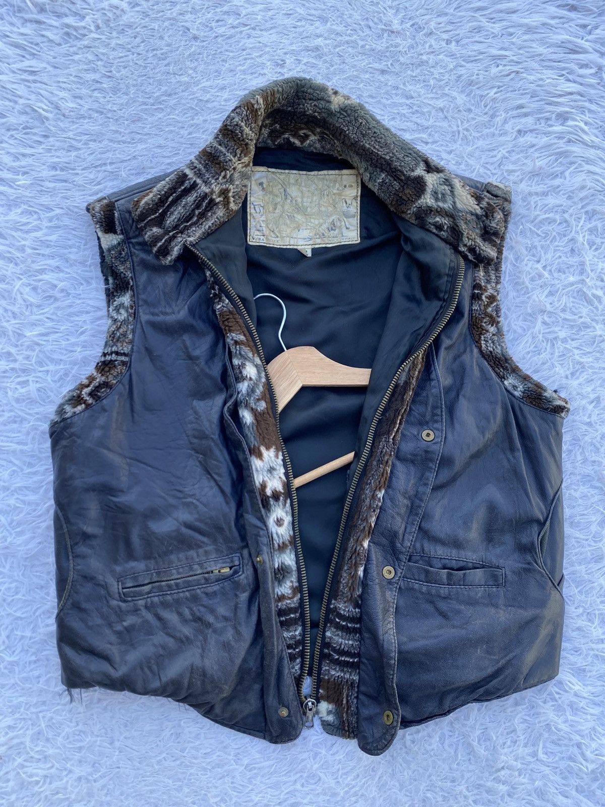 Vera Pelle Rare Vintage Vera Pelle Italian Designers Vest Leather Size US M / EU 48-50 / 2 - 6 Thumbnail