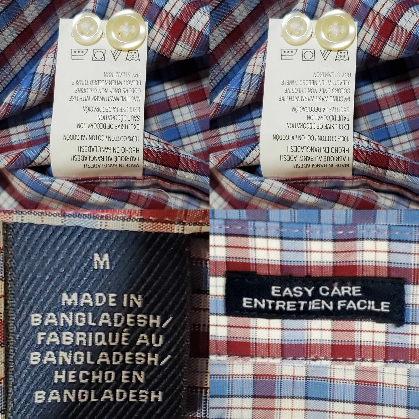 Izod IZOD Shirt Mens Medium Long Sleeve Button Up NWT Plaid M Size US M / EU 48-50 / 2 - 8 Thumbnail