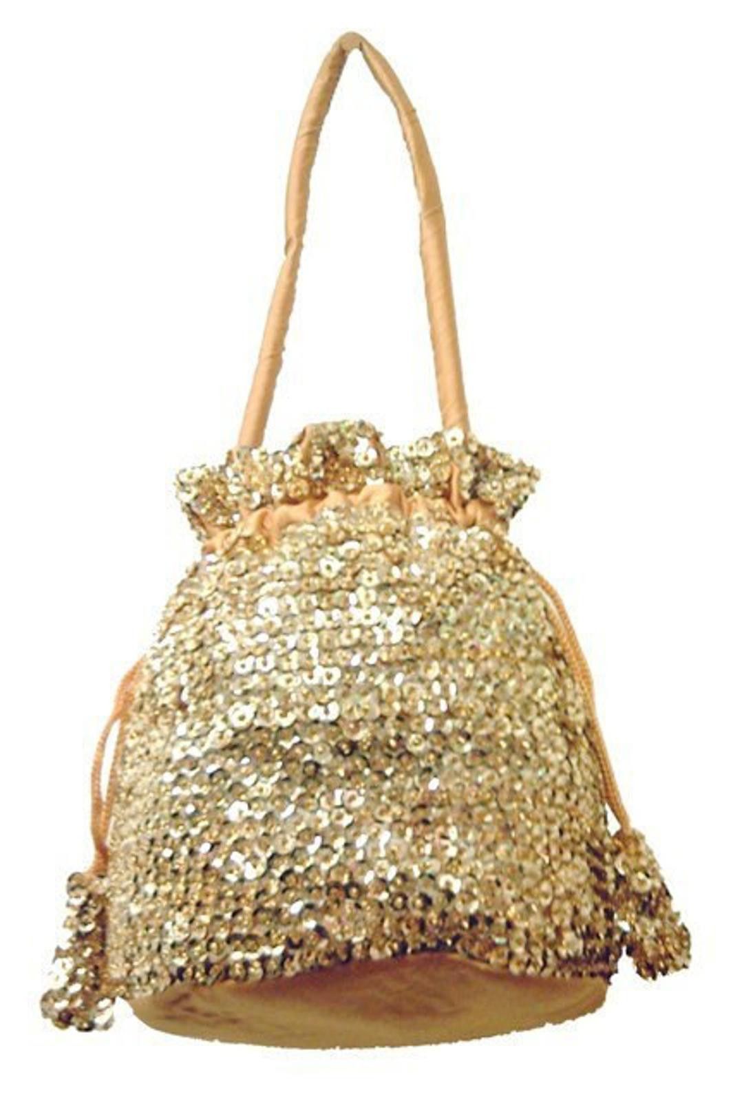 Designer Sequin Purse GOLD #SP23 Size ONE SIZE - 1 Preview