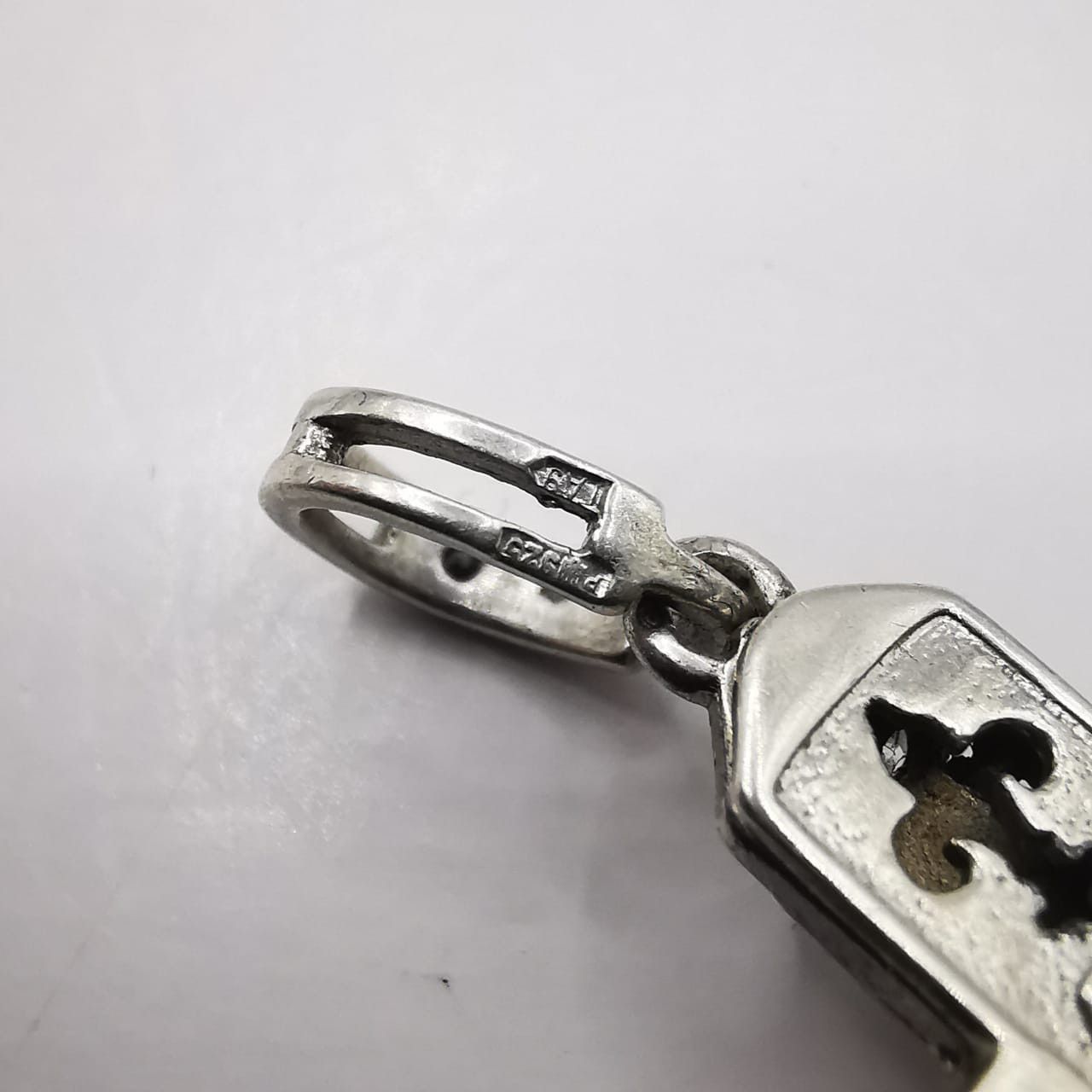 Sterling Silver Vintage Elegant Cross Pendant made of 925 Silver 4,41g Size ONE SIZE - 4 Thumbnail