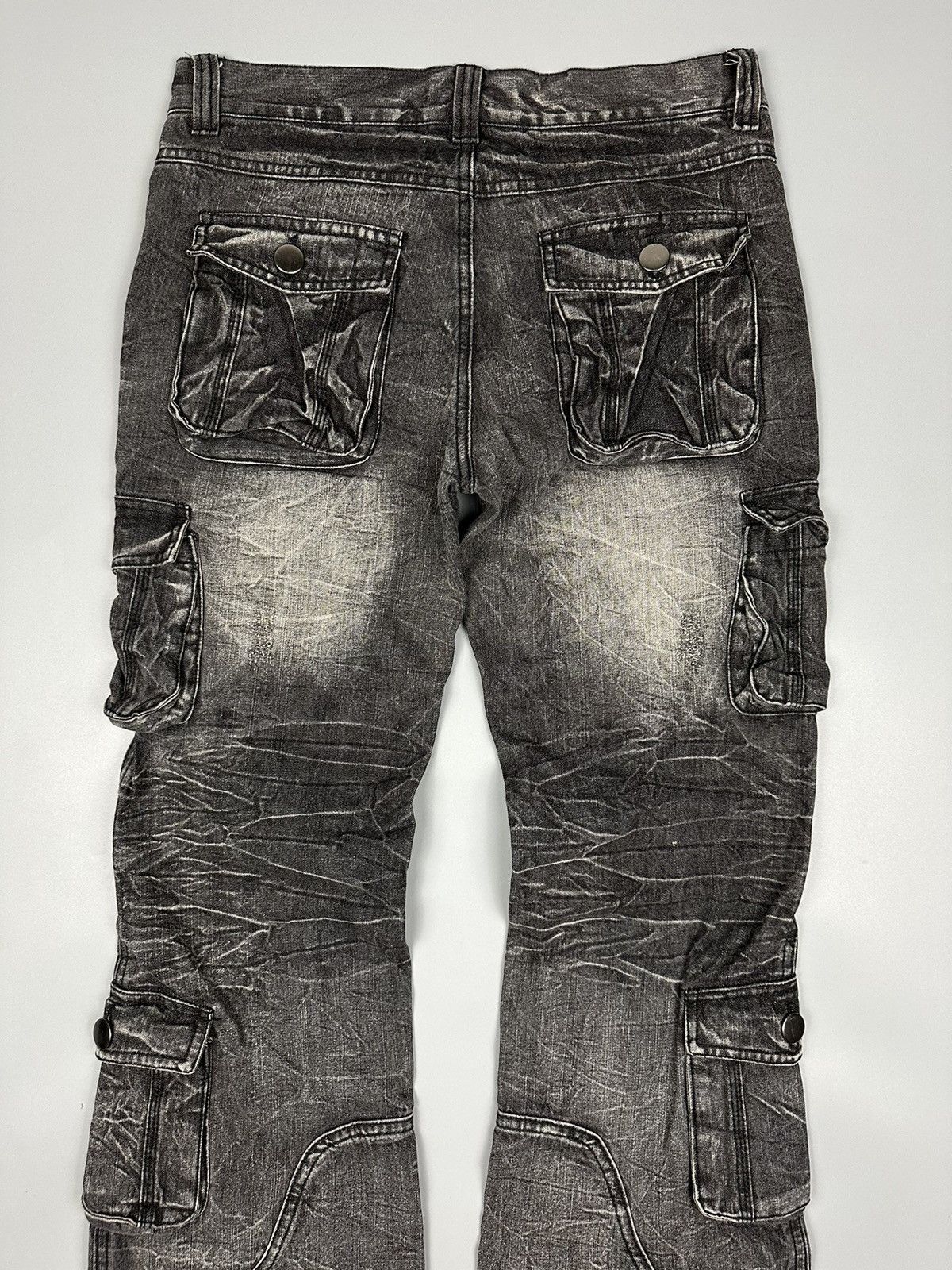 If Six Was Nine × Le Grande Bleu (L.G.B.) 🔥Sick🔥Seditionaries Lowbox Multipocket Whiskered Flare Denim Size US 33 - 6 Thumbnail