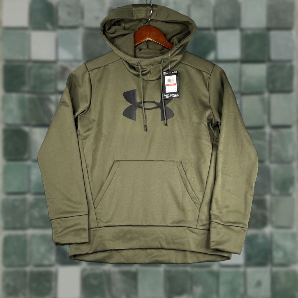 Under Armour Under Armour Hoodie Sweatshirt Womens XS Green Logo Graphic Print Pullover Fleece NWT Size XS / US 0-2 / IT 36-38 - 1 Thumbnail