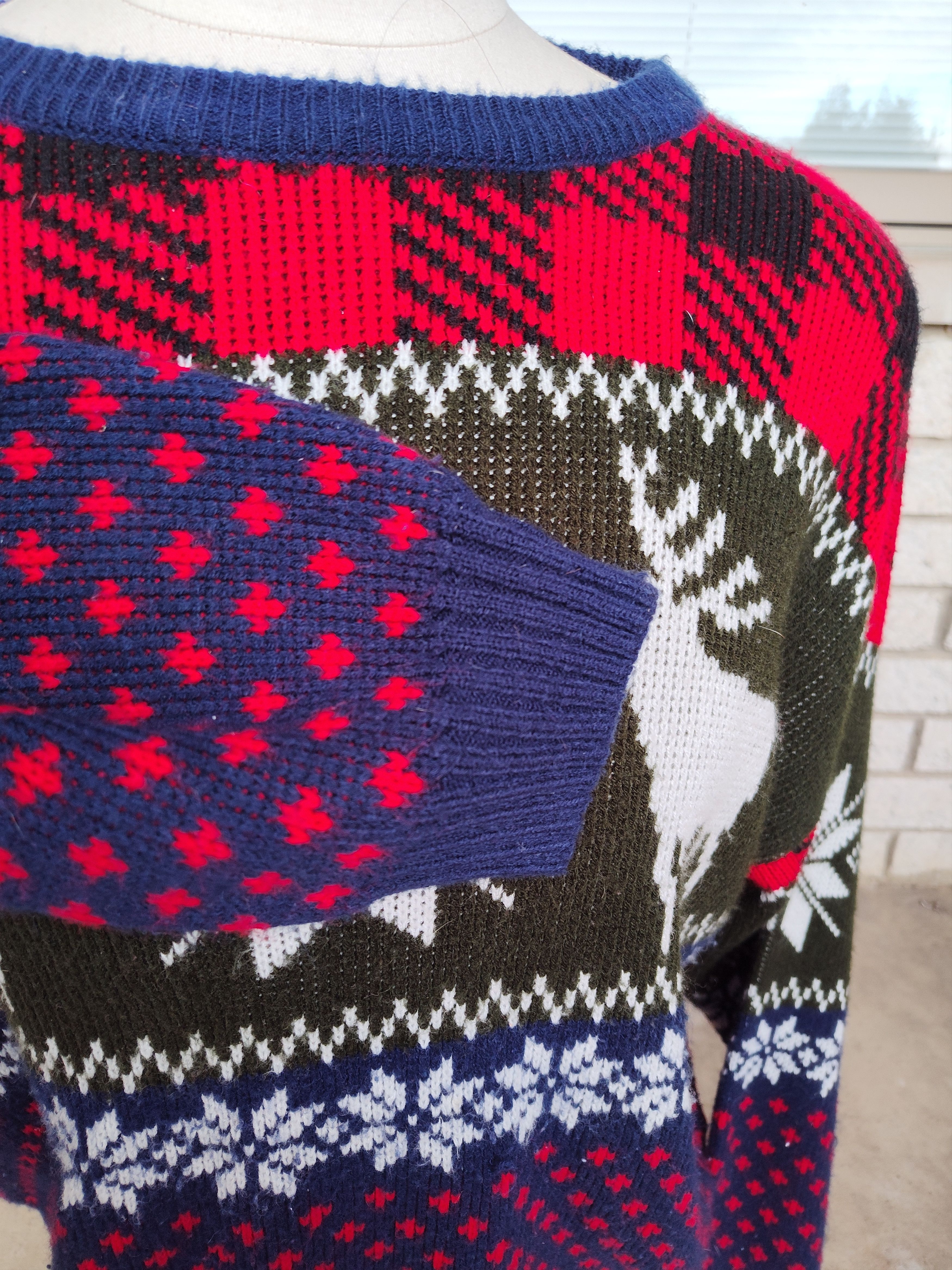 Vintage Vintage 90s Fair Isle Christmas Sweater Falls Creek Large Size US L / EU 52-54 / 3 - 7 Thumbnail