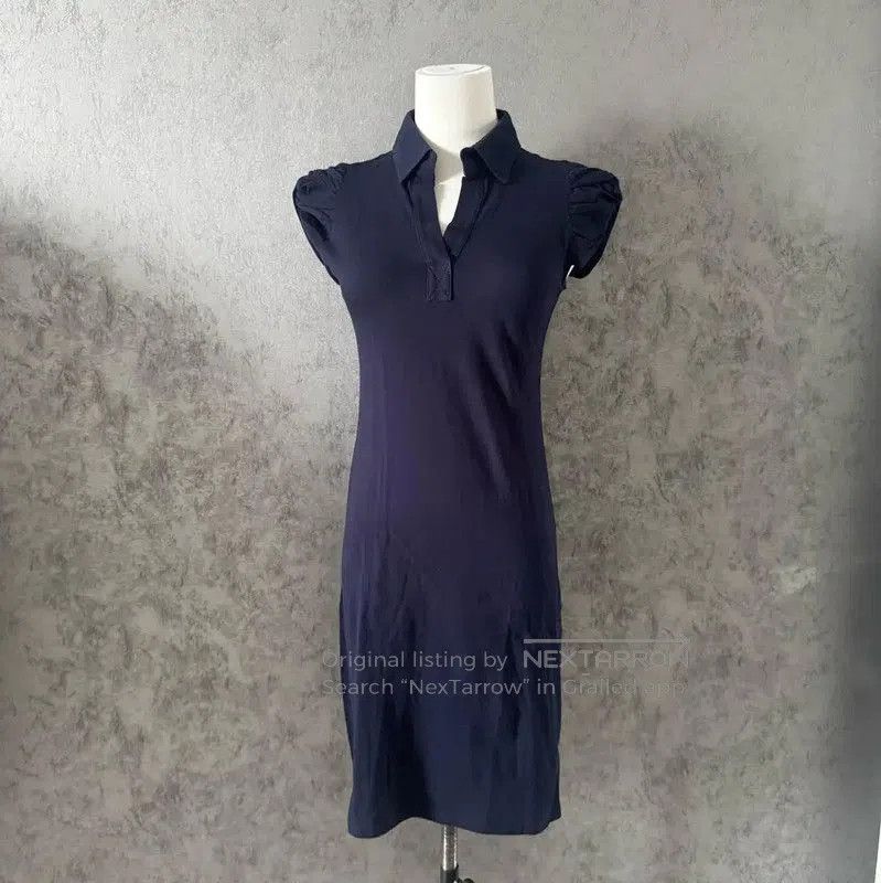 Burberry Burberry Navy Short Sleeve Dress for Women. Size M / US 6-8 / IT 42-44 - 2 Thumbnail