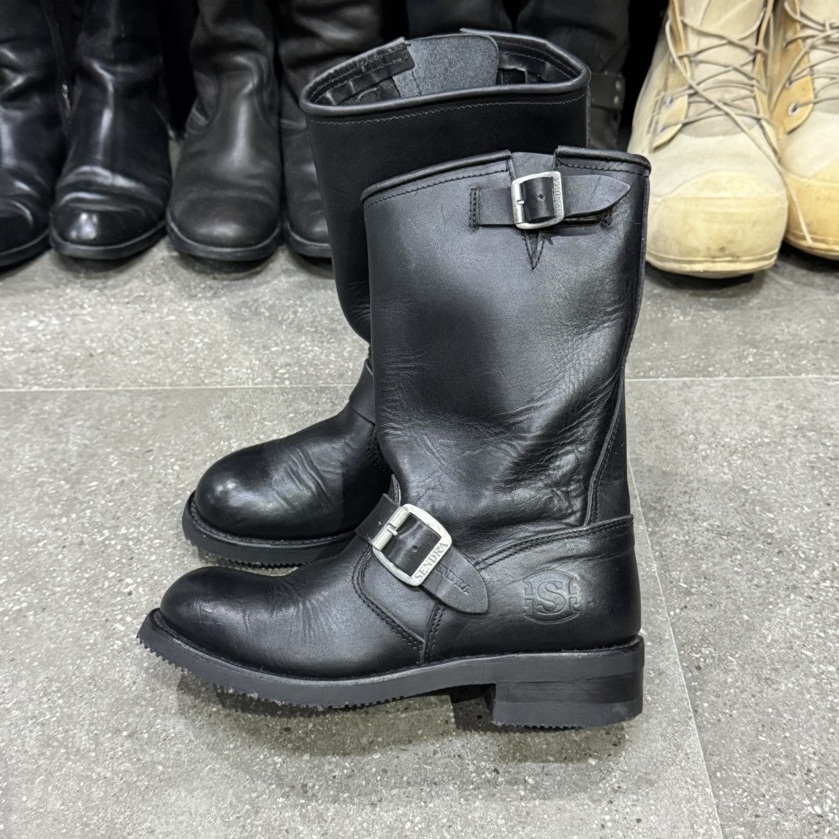 Sendra Sendra Leather Engineer Buckle Boots Size US 7 / IT 37 - 5 Thumbnail