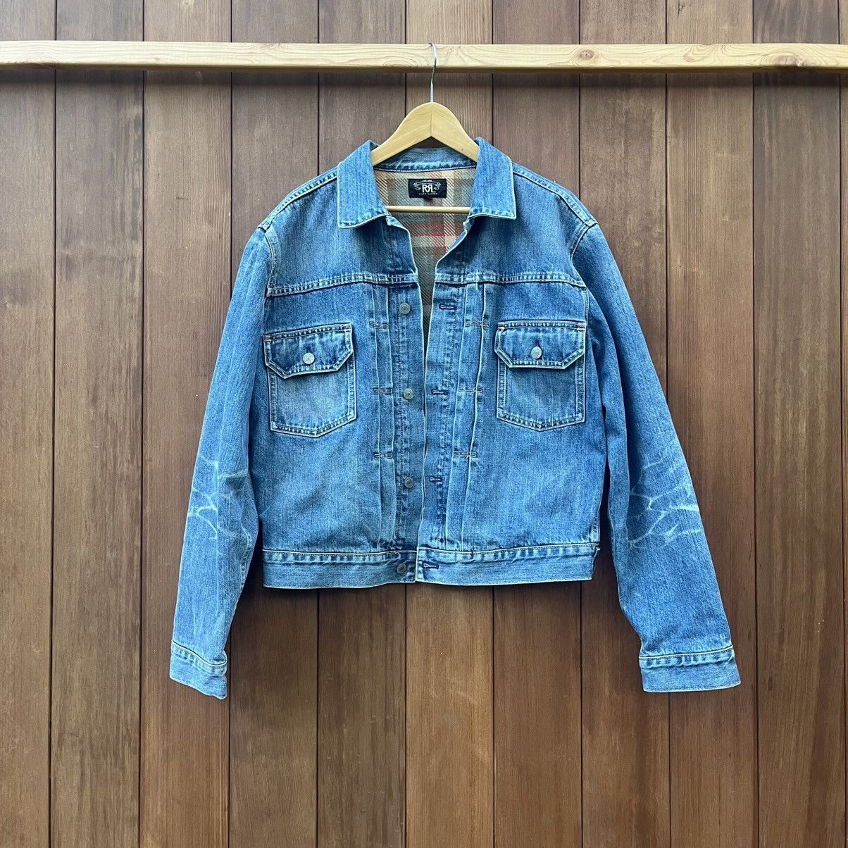 RRL RALPH LAUREN TYPE 2 BLANKET LINED DENIM JACKET