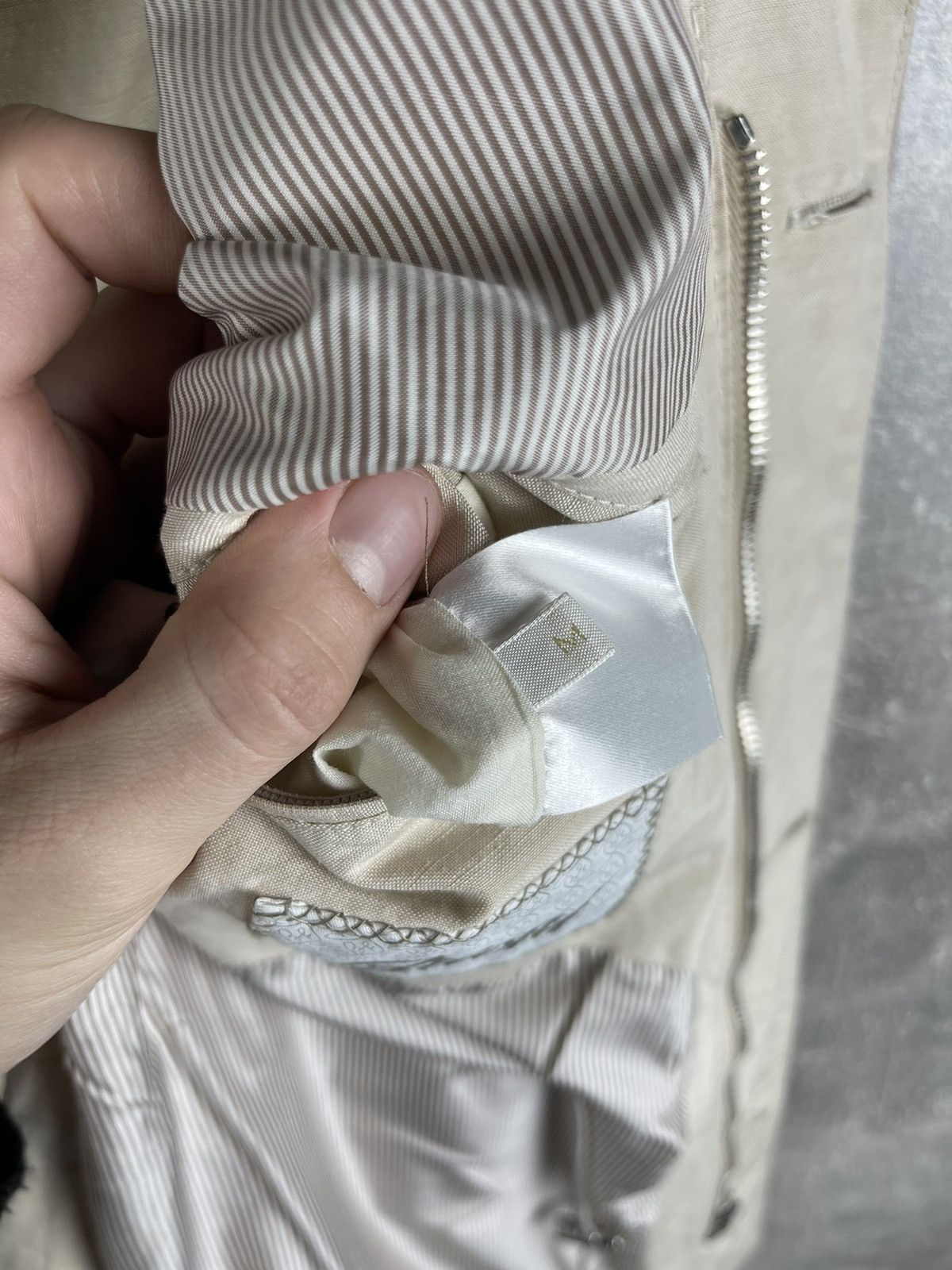 Brioni Brioni Safari Field Jacket Regular Fit Beige Cotton Size US M / EU 48-50 / 2 - 21 Thumbnail