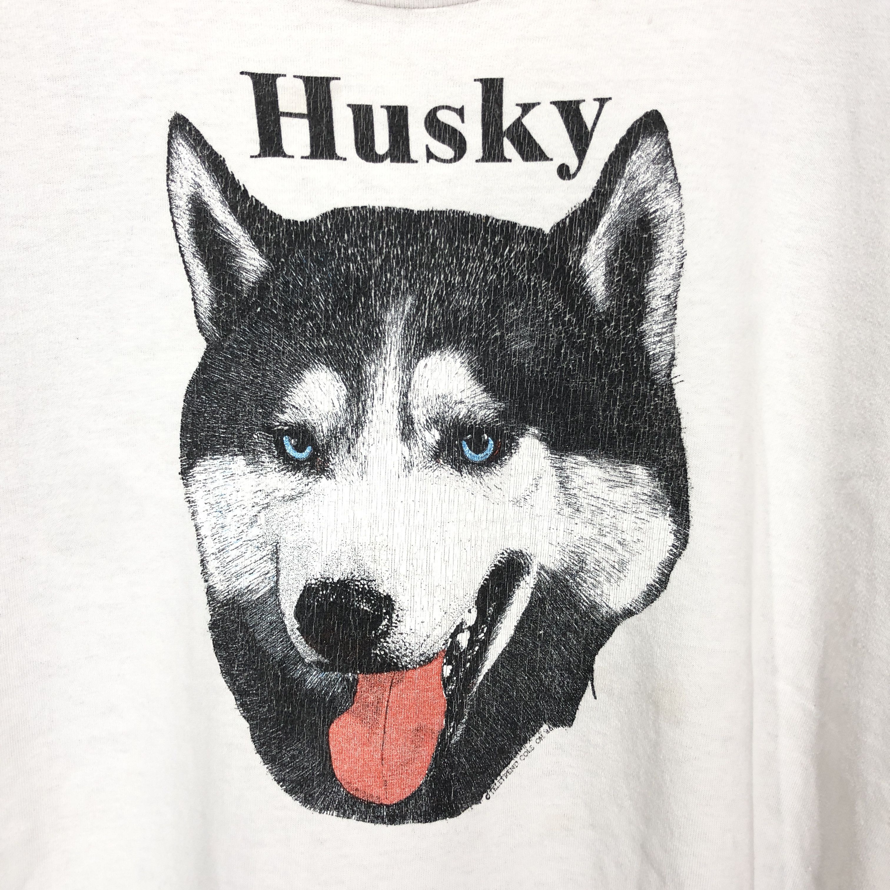 Delta 90s Vintage HUSKY Crew Neck T Shirt #1584/01 Size US XL / EU 56 / 4 - 3 Thumbnail