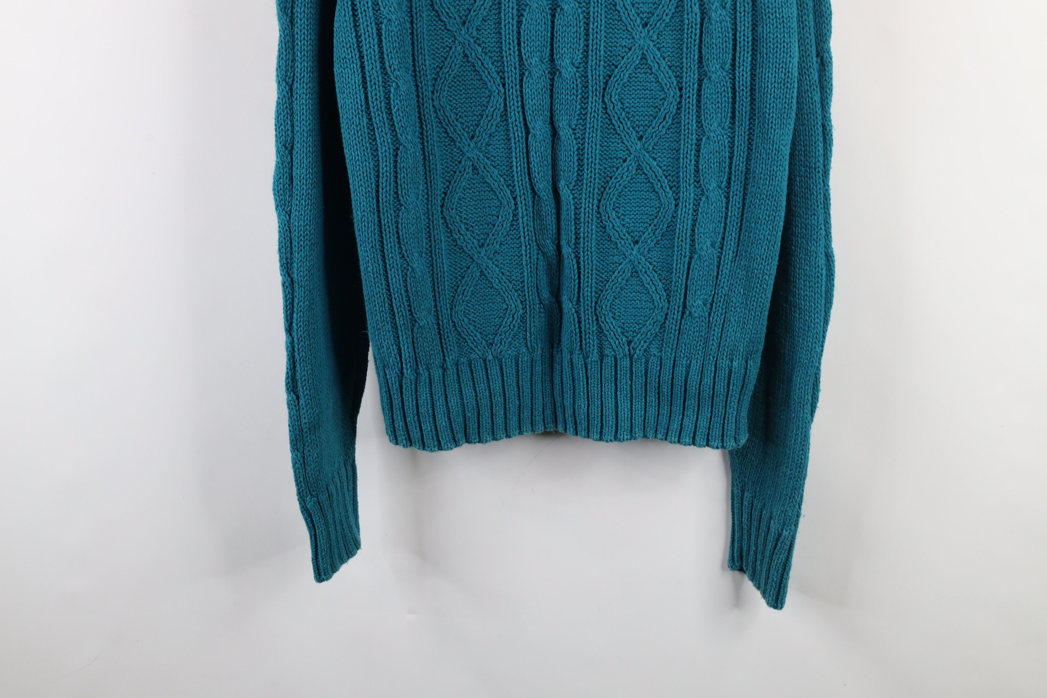 Vintage Vintage 90s Streetwear Donegal Chunky Knit Fisherman Sweater Size US L / EU 52-54 / 3 - 3 Thumbnail