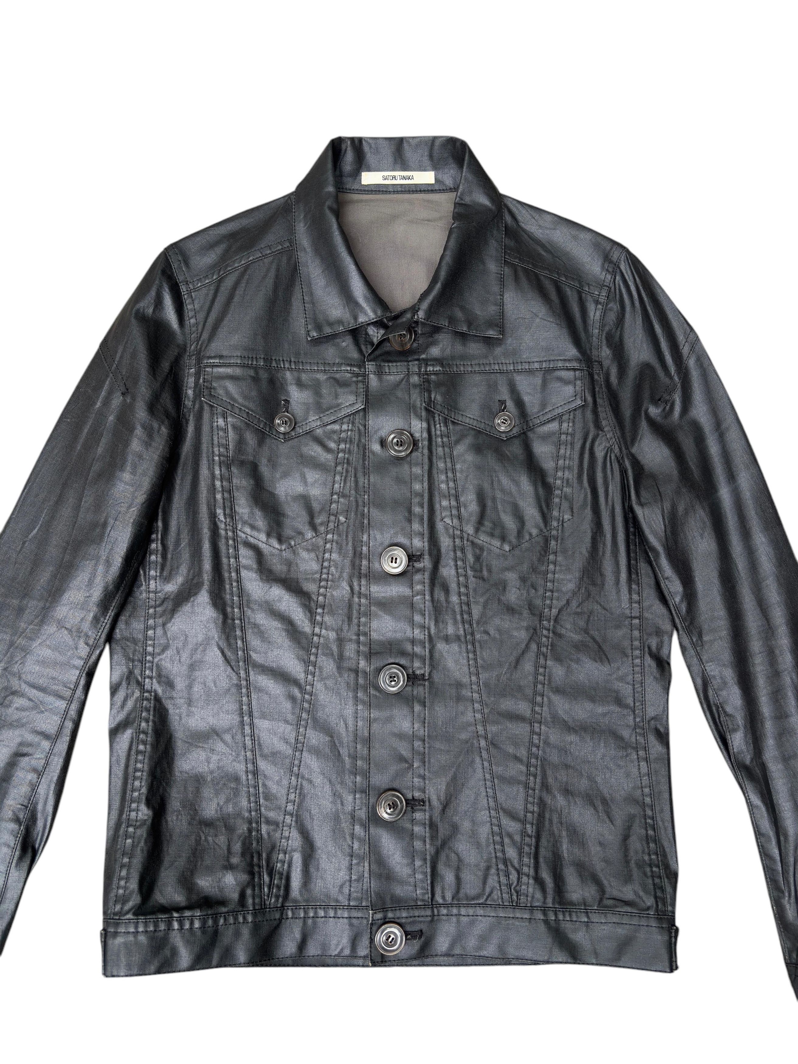Japanese Brand Satoru Tanaka Coated Trucker Jacket Made In Japan Size US M / EU 48-50 / 2 - 3 Thumbnail