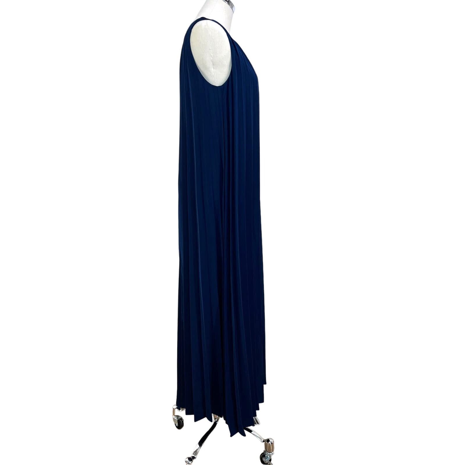 Samsoe Samsoe Samsoe Samsoe Annico Dress Pleated Maxi Blue Size S / US 4 / IT 40 - 6 Thumbnail