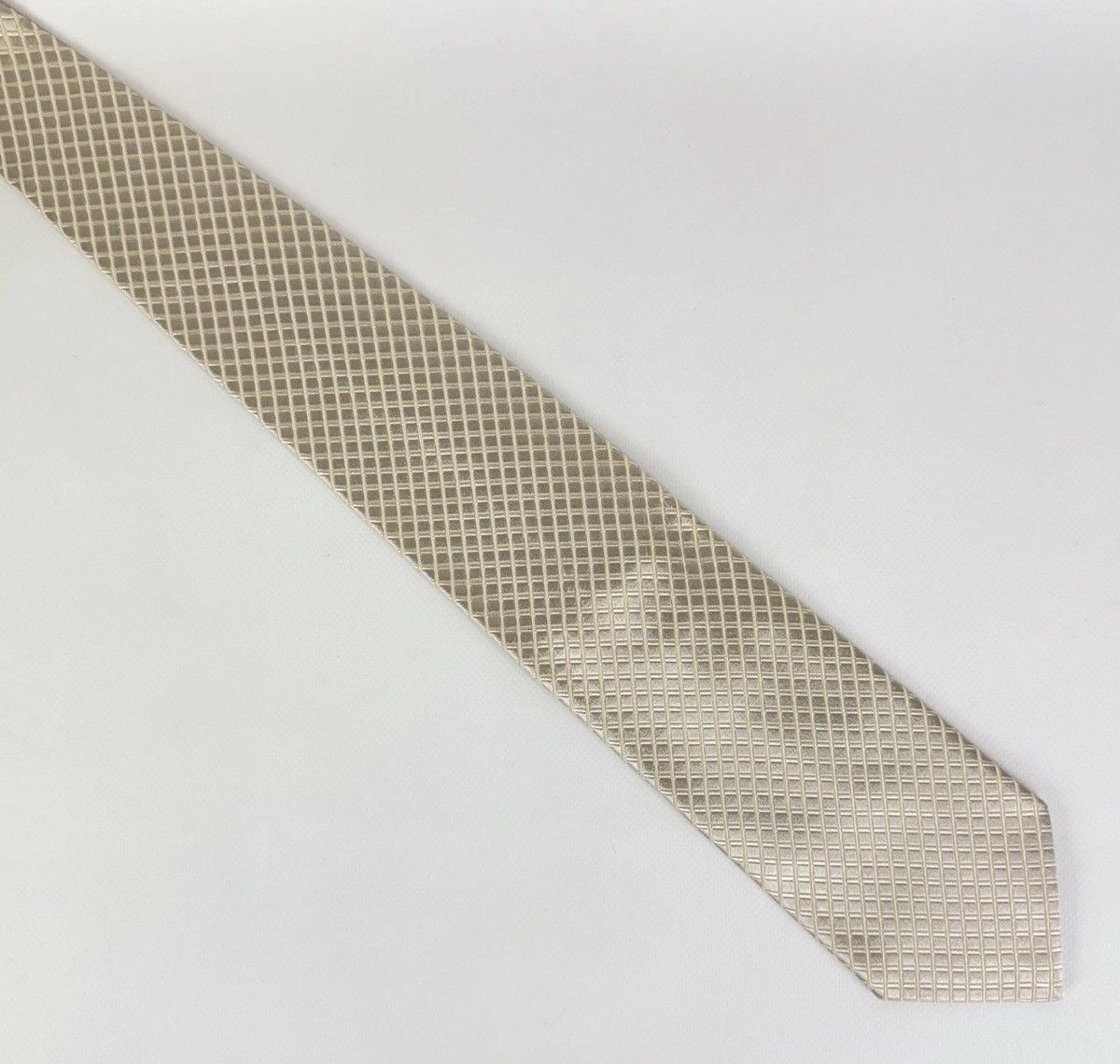 Ermenegildo Zegna Ermenegildo Zegna 100% silk Tie Beige Necktie for Men Top Size ONE SIZE - 4 Thumbnail