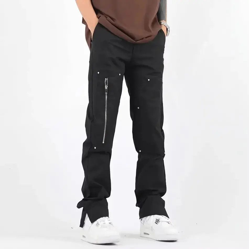 Japanese Brand × Vintage Retro zippered casual pants Size US 32 / EU 48 - 1 Thumbnail