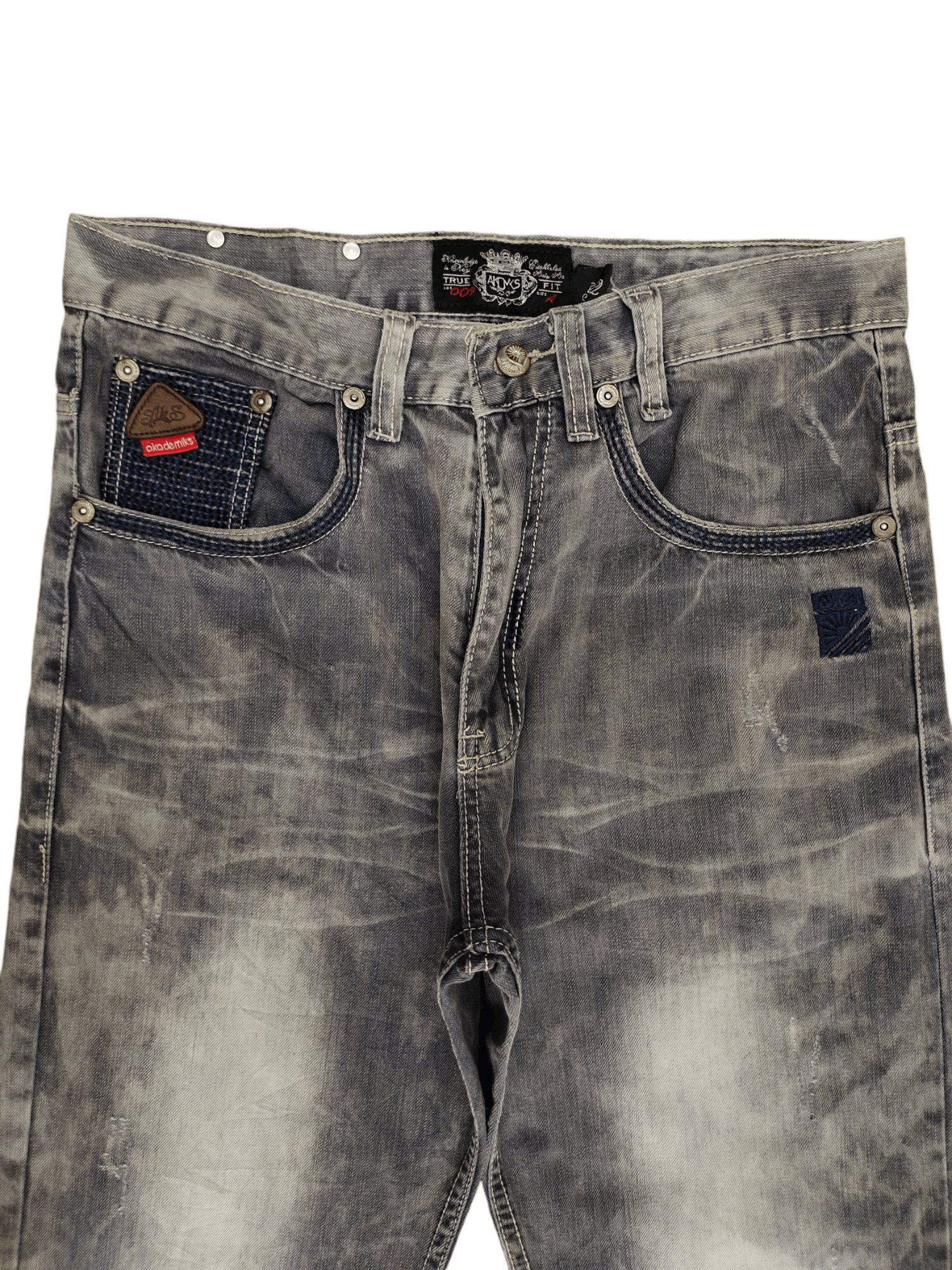 Akademiks Baggy Jeans Akedamiks Acid Wash Denim Loose Leg Y2k Jnco Size US 32 / EU 48 - 2 Thumbnail