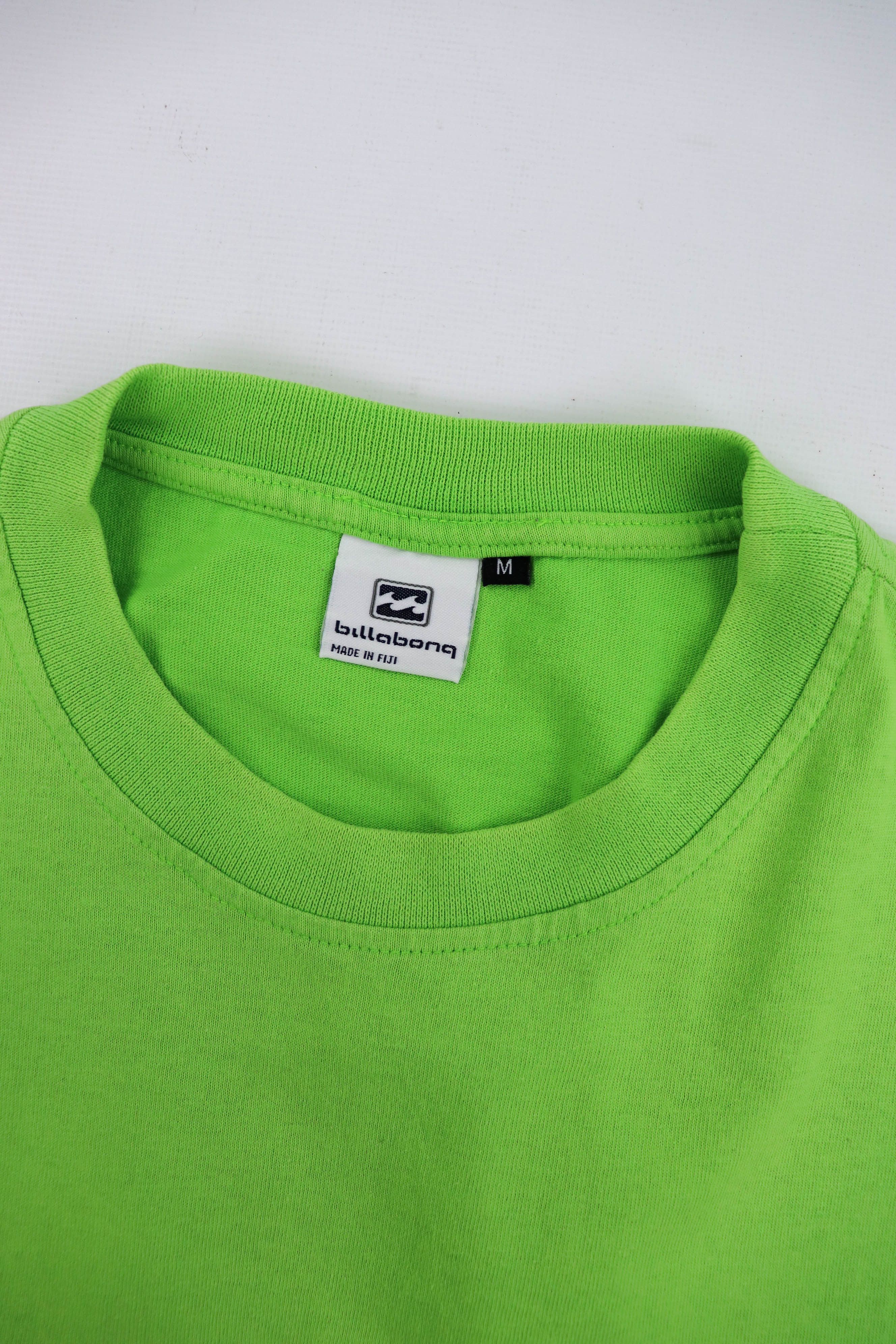 Billabong Billabong 00s Vintage Made in Fiji Neon Green Cotton T-shirt Size US M / EU 48-50 / 2 - 10 Thumbnail