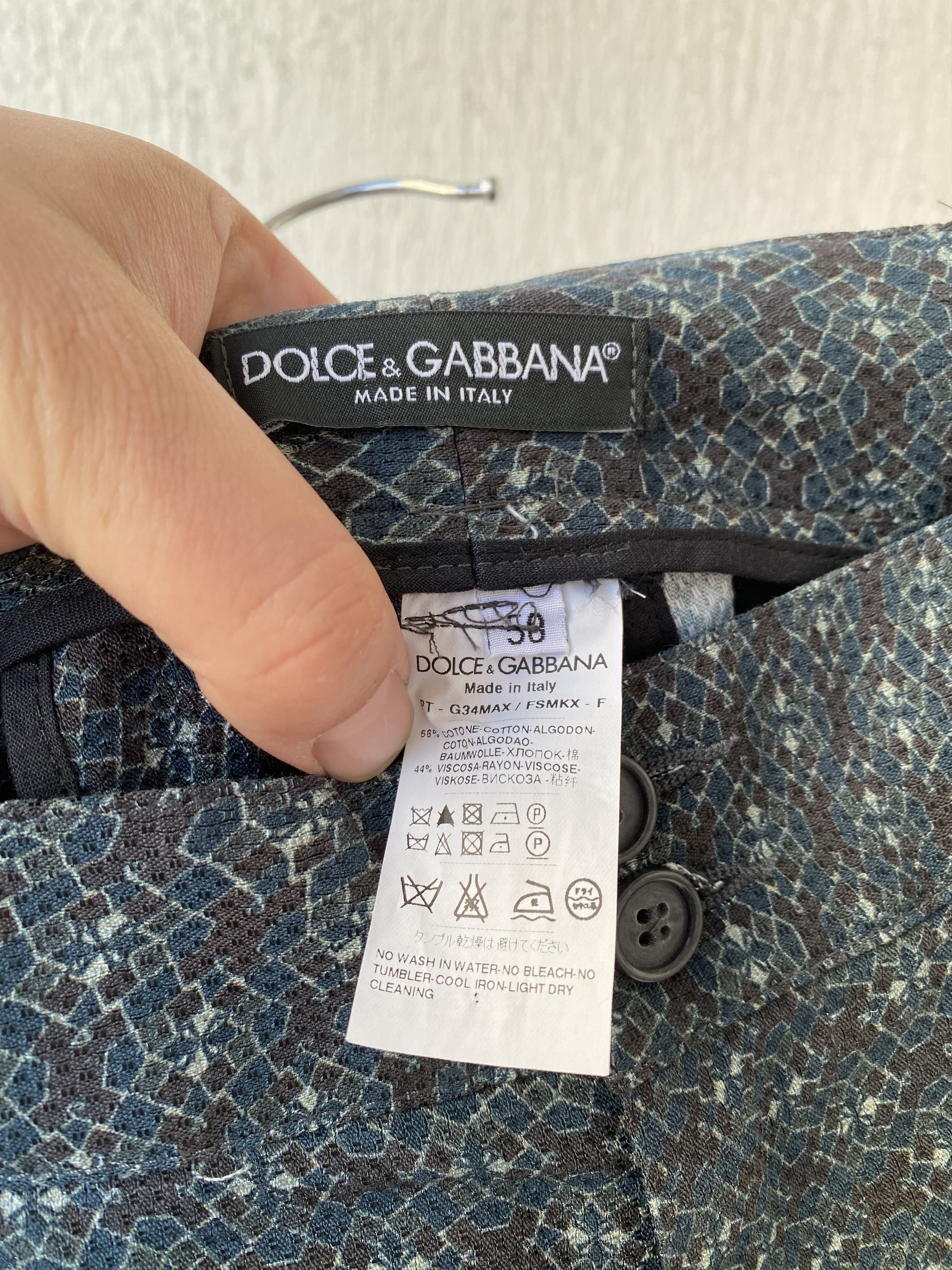 Dolce & Gabbana geomteric print cropped pant Size US 32 / EU 48 - 5 Thumbnail