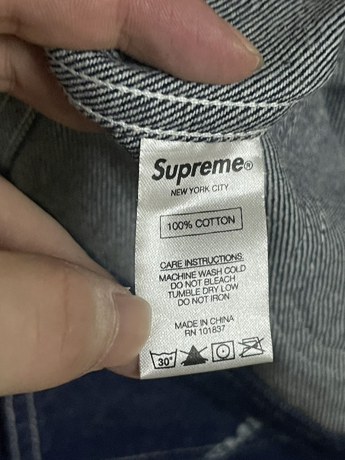 Supreme Supreme 17ss denim chore coat jacket Size US M / EU 48-50 / 2 - 6 Thumbnail