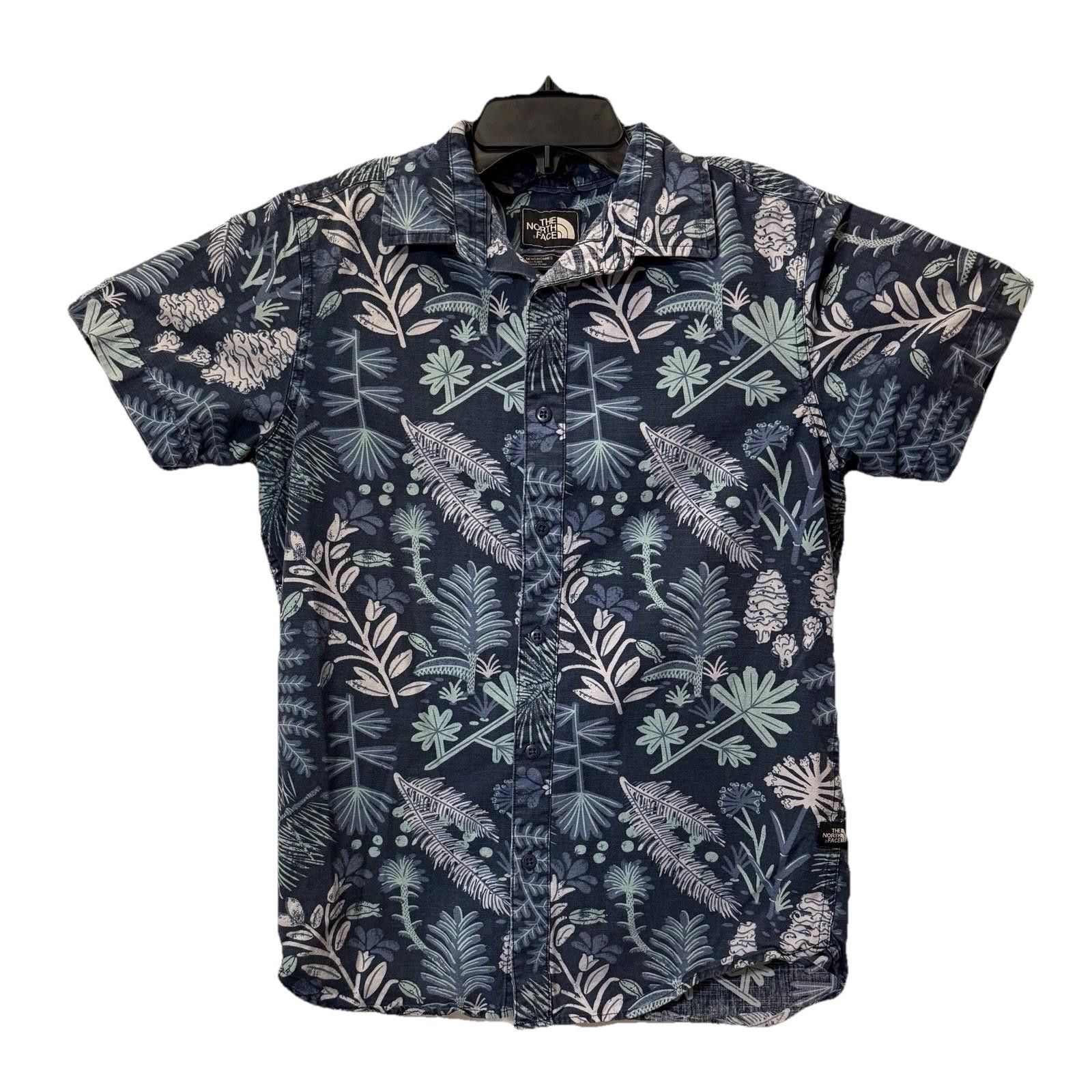 The North Face North Face Blue Hawaiian Baytrail Shirt 100% Cotton Mens S Size US S / EU 44-46 / 1 - 1 Thumbnail