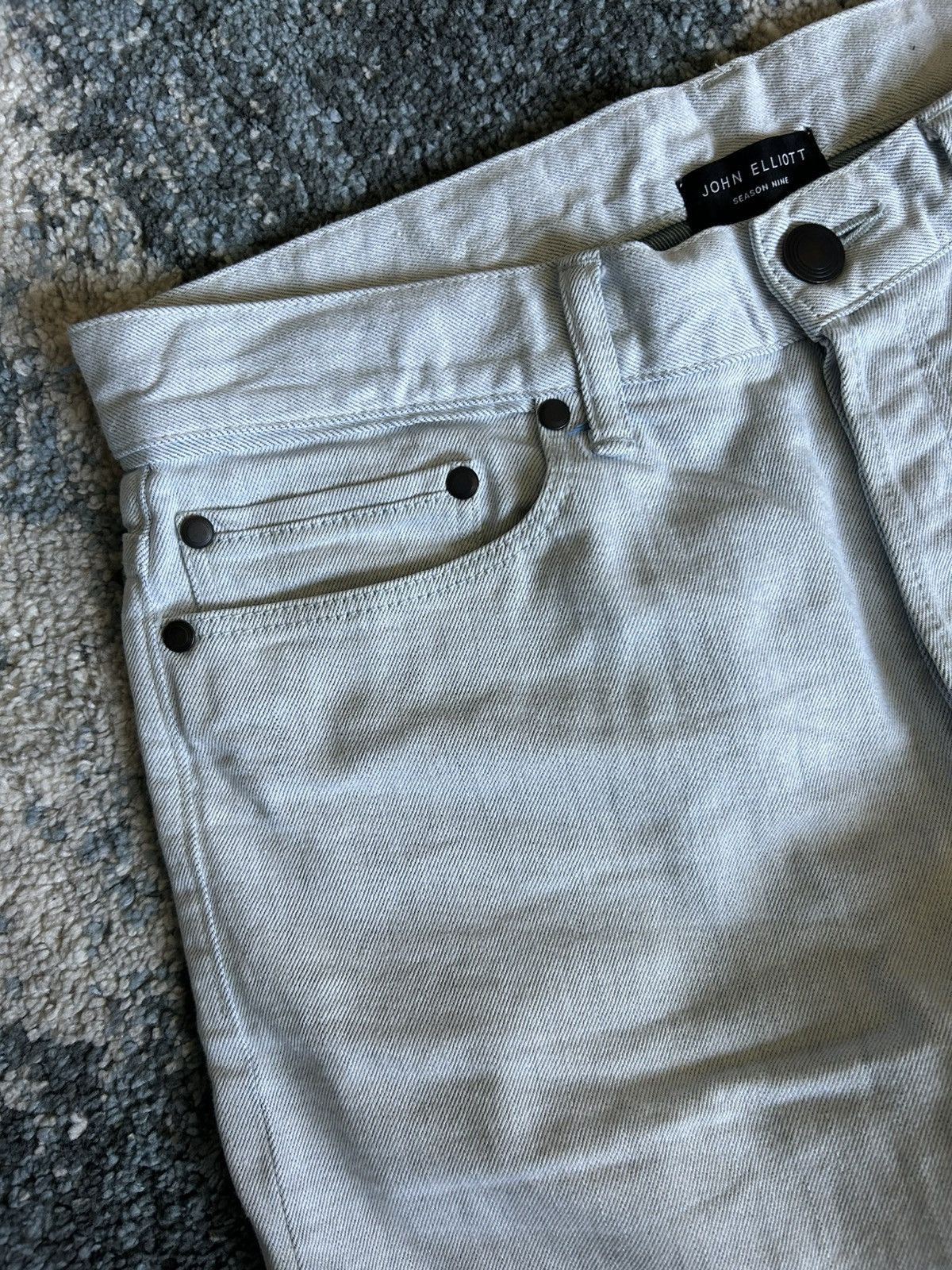 John Elliott SPRiNG SUMMER 2017 SEASON NiNE iCE BLUE GLACiER CAST 2 DENiM Size US 31 - 11 Thumbnail