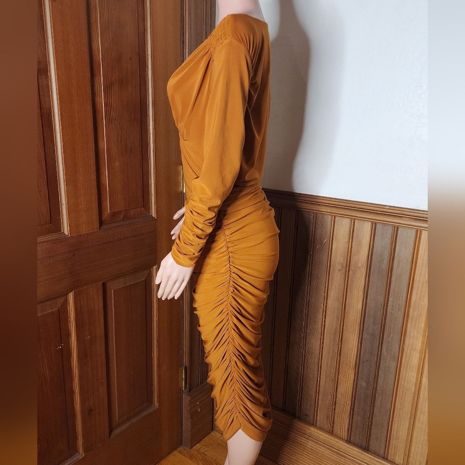Norma Kamali NWOT Norma Kamali Tara Ruched Jersey Dress Large / 40 Size L / US 10 / IT 46 - 6 Thumbnail