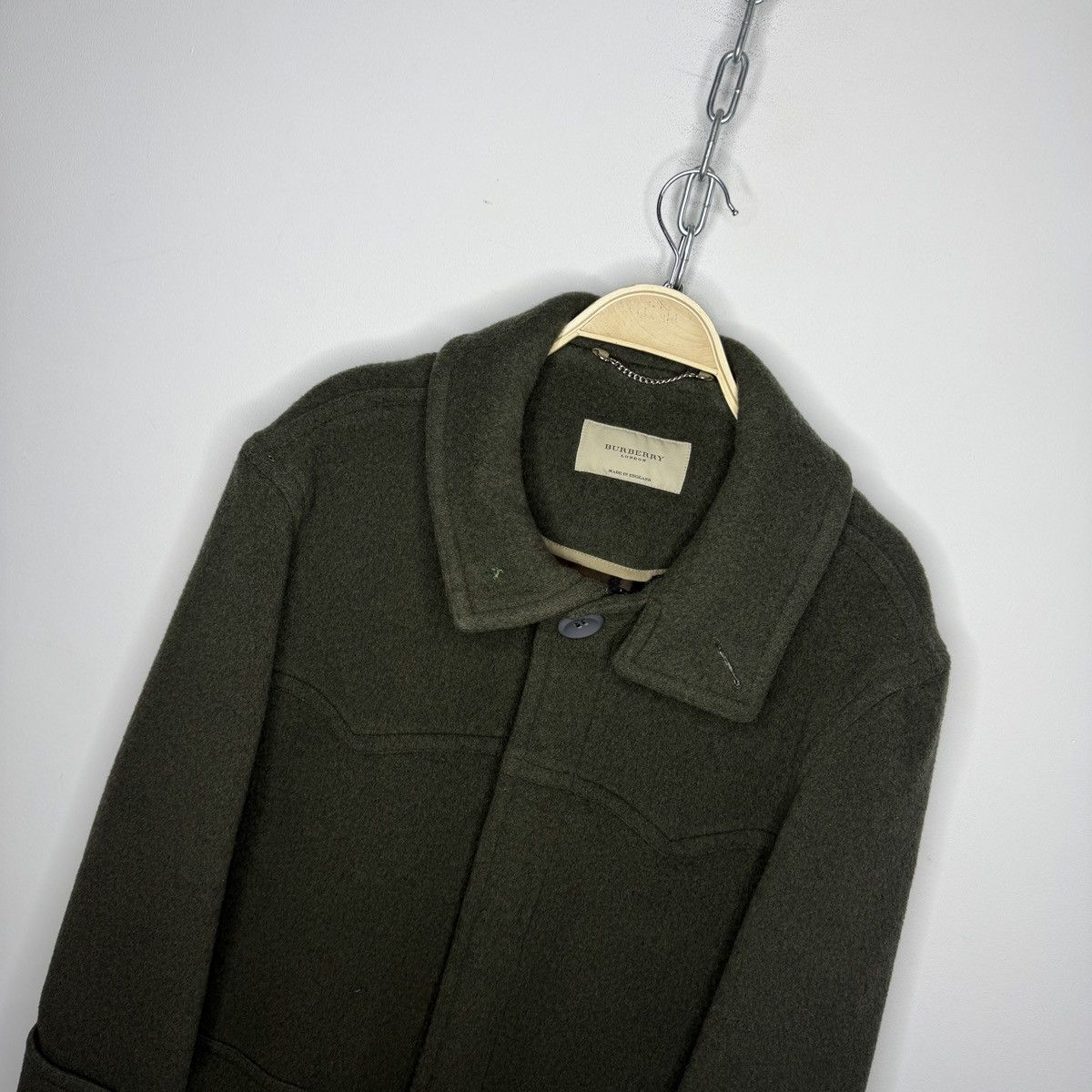 Burberry Burberry Wool Green Coat Size 50 Avant Garde Nova Check Size US M / EU 48-50 / 2 - 5 Thumbnail