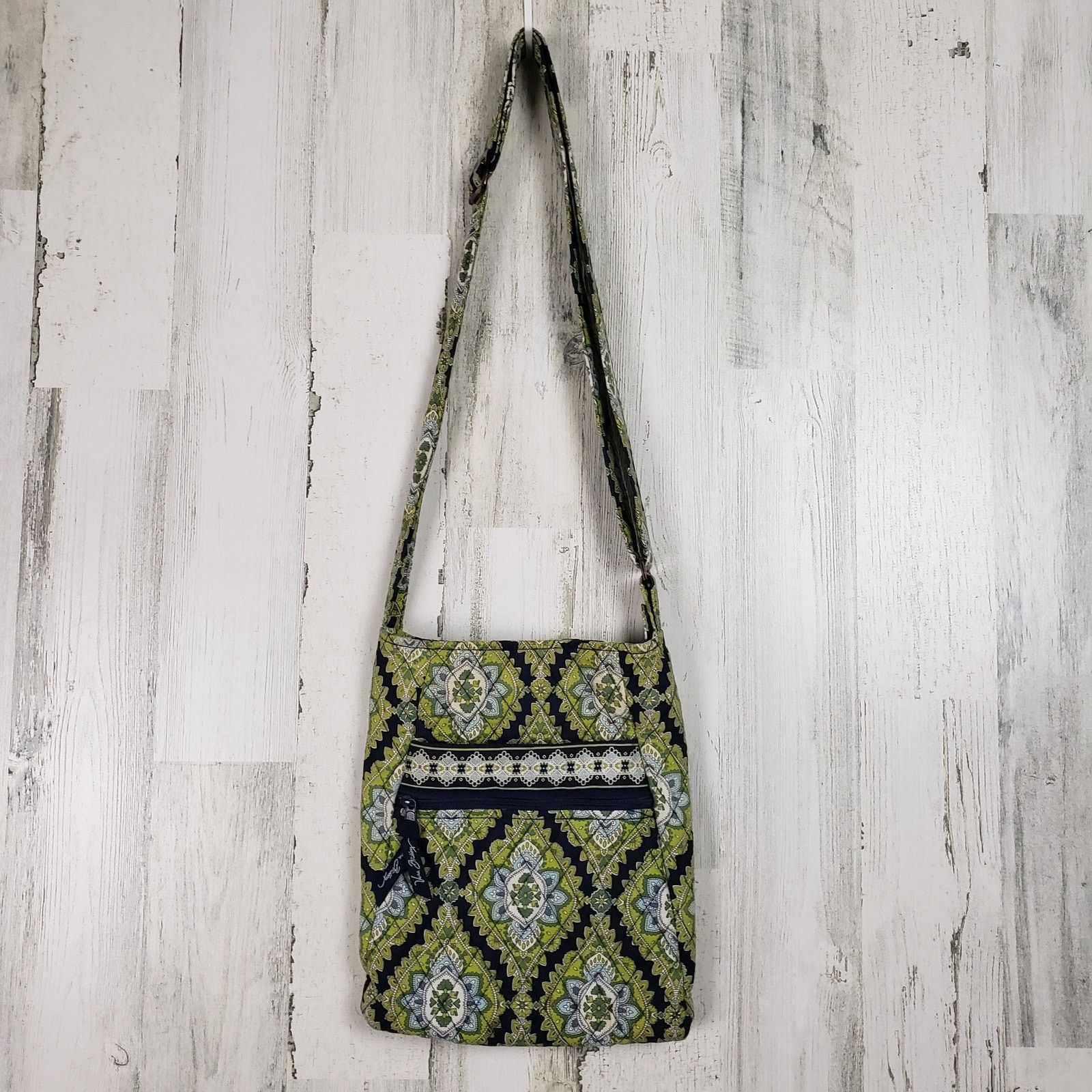 Vera Bradley Green "cambridge" Crossbody Shoulder Bag, Women's