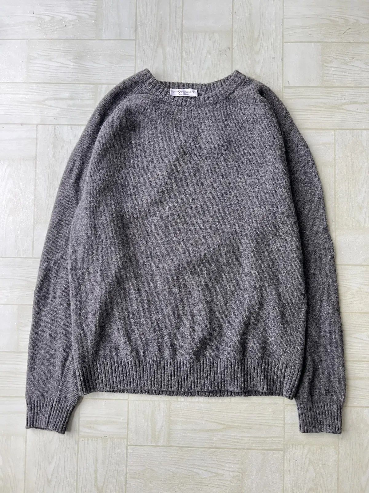Yves Saint Laurent Yves Saint Lauren Pour Homme Wool Cashmere Regular Fit Knit Size US L / EU 52-54 / 3 - 1 Thumbnail