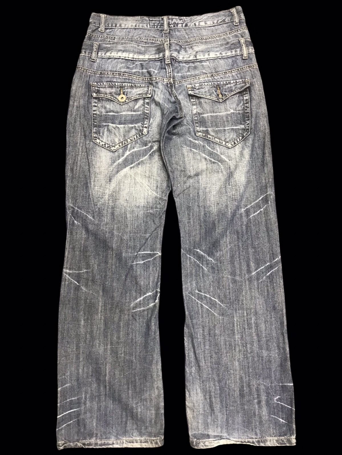 Seditionaries 💥DOUBLE WAIST💥PUNK MINSTRY DOUBLE WAIST LIGHT DENIM F324 Size US 32 / EU 48 - 2 Thumbnail