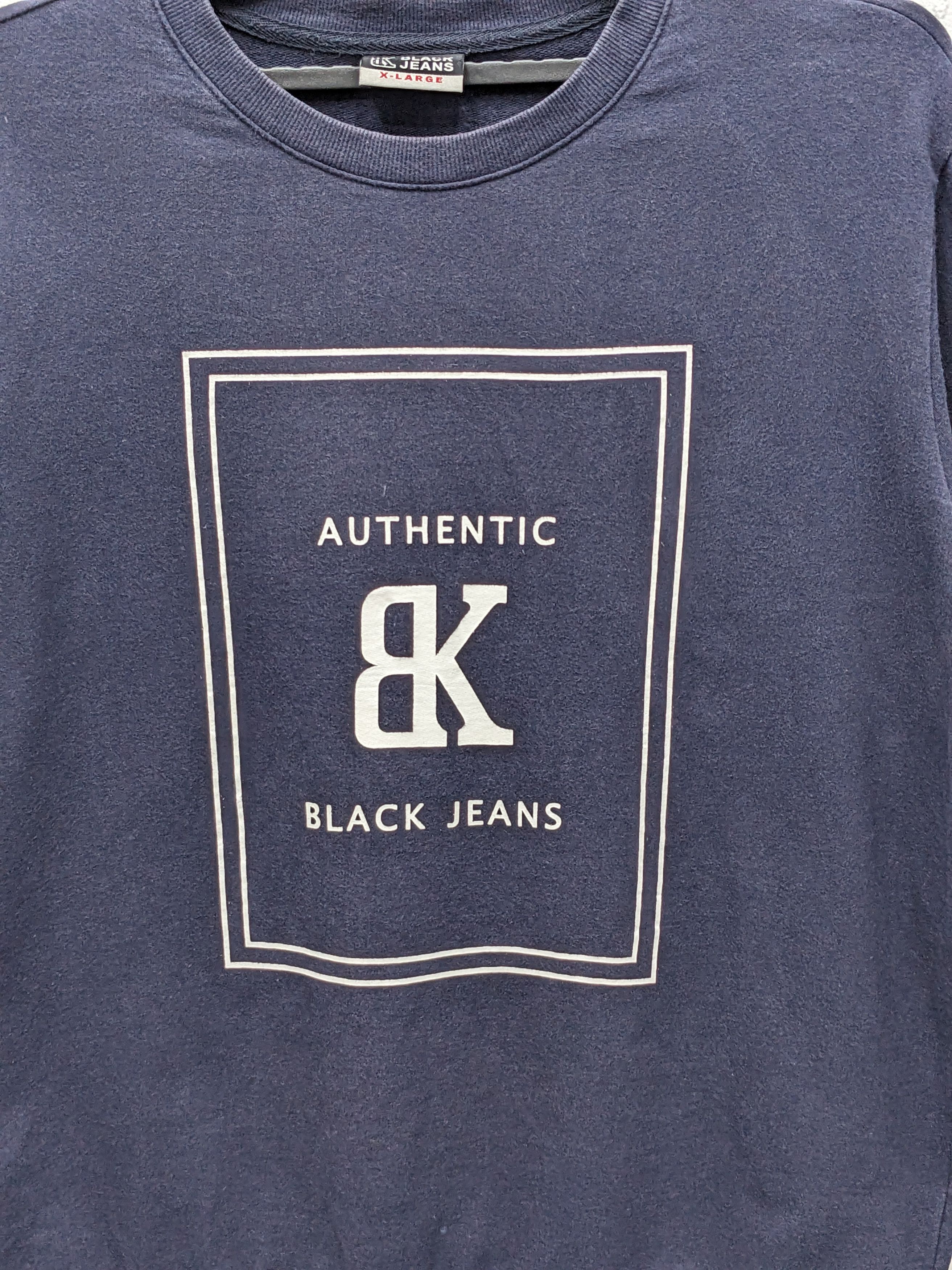 Japanese Brand Vintage BLACK JEANS BK Logo Crewneck Size US XL / EU 56 / 4 - 3 Thumbnail