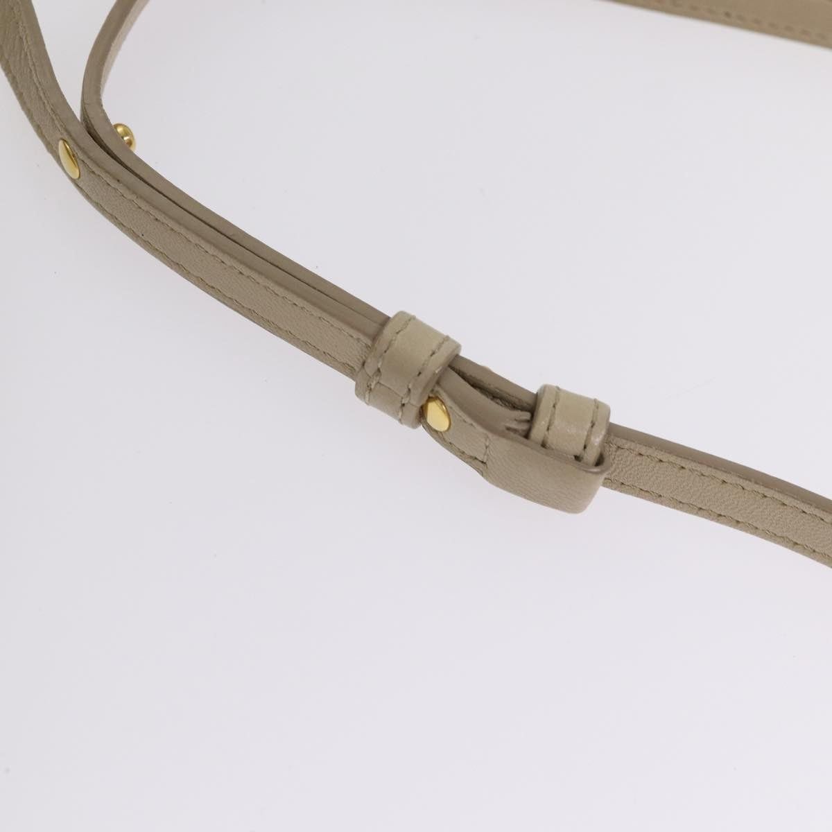 Celine CELINE Trio Shoulder Bag Leather Beige Gold Size ONE SIZE - 8 Thumbnail