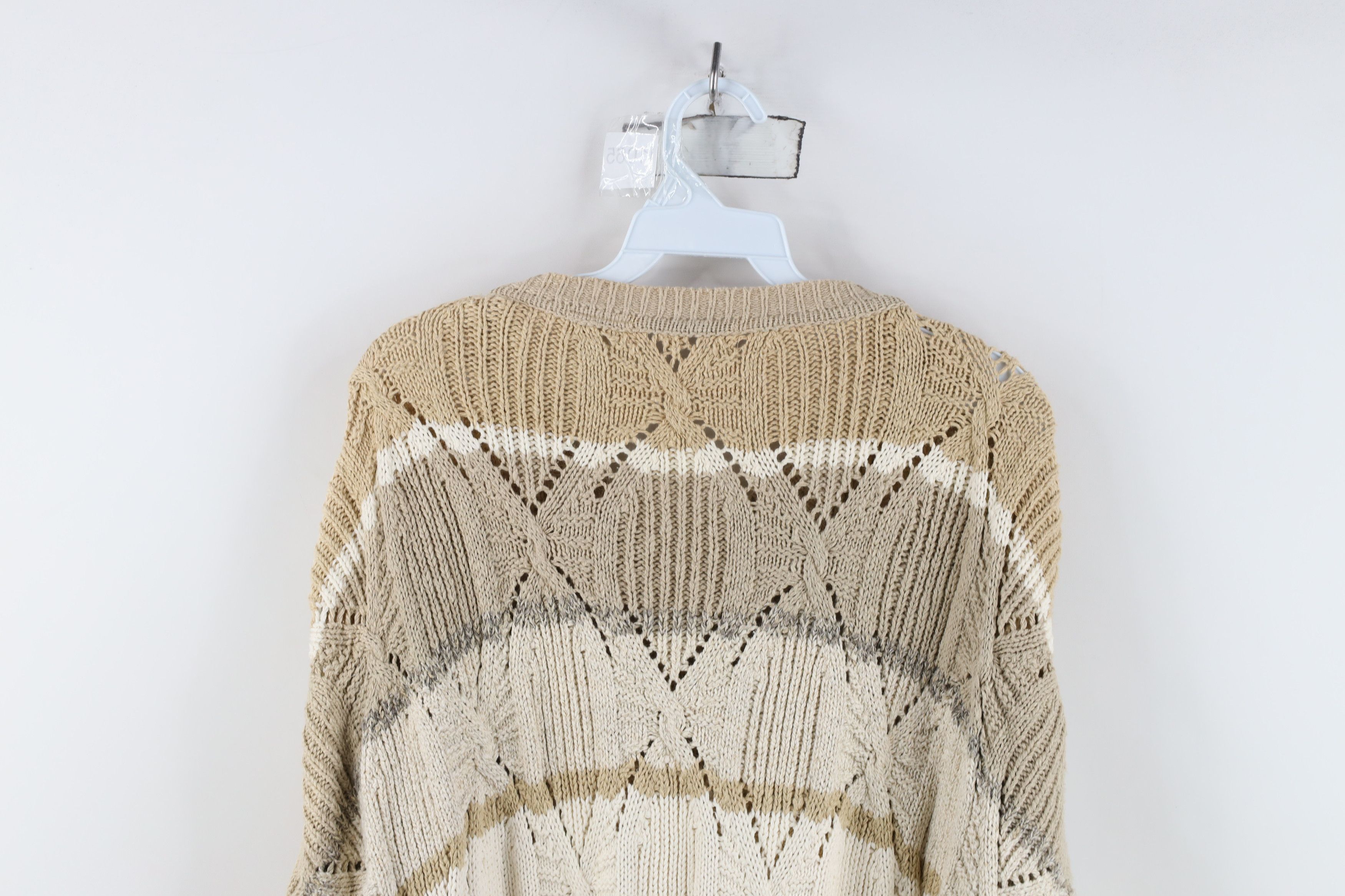 Vintage Vintage 90s Streetwear Baggy Chunky Cable Knit Sweater USA Size US XL / EU 56 / 4 - 11 Thumbnail