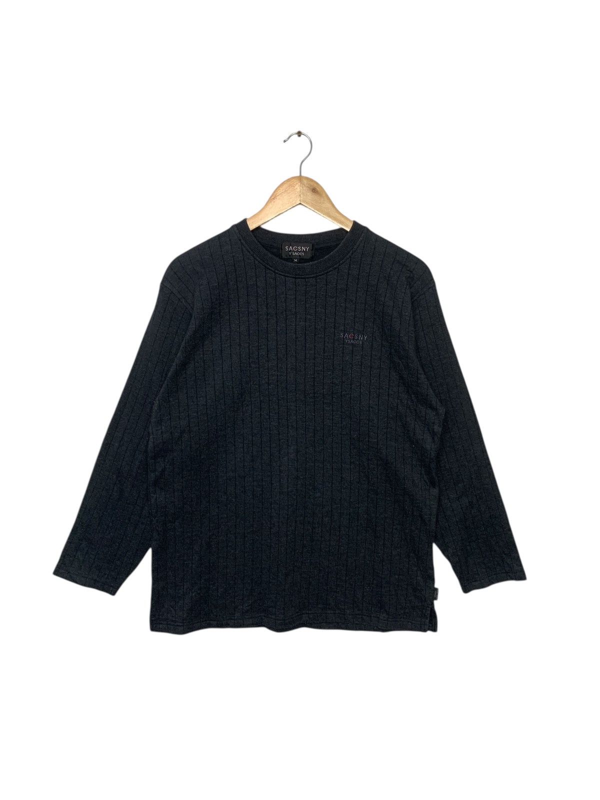 Japanese Brand × Y's × Y's for Men Sacsny Y'saccs Yohji Yamamoto Small Logo Longsleeve Shirt Size US M / EU 48-50 / 2 - 1 Thumbnail