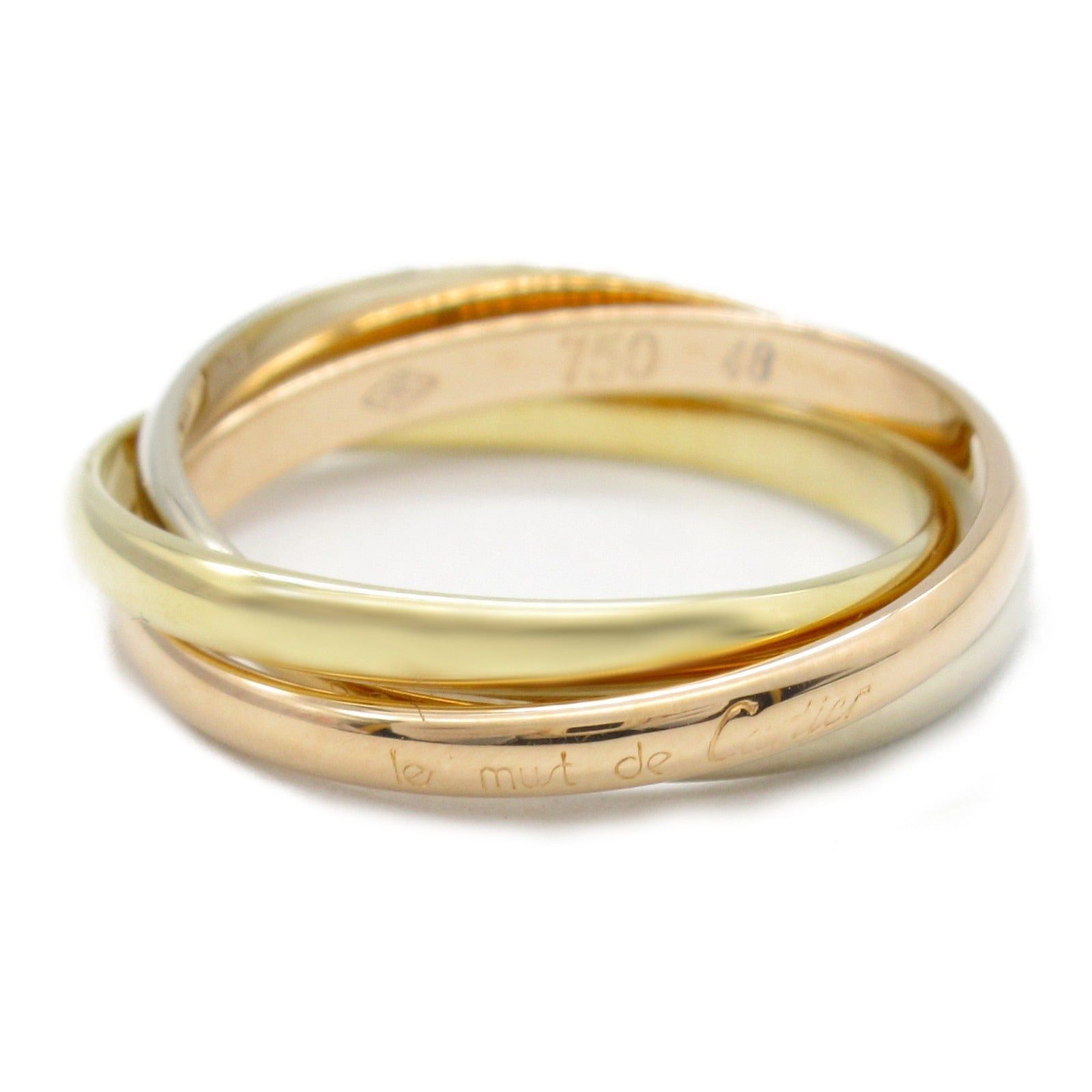 Cartier Cartier Trinity Ring K18 (Yellow Gold) K18Wg (White (Pink Gold Size ONE SIZE - 1 Thumbnail