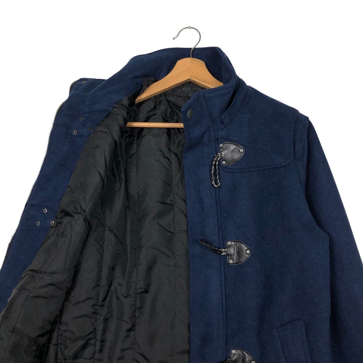 In The Attic 📌Vintage Biker Wool Jacket Duffle In The Attic Punk Design Size US M / EU 48-50 / 2 - 13 Thumbnail