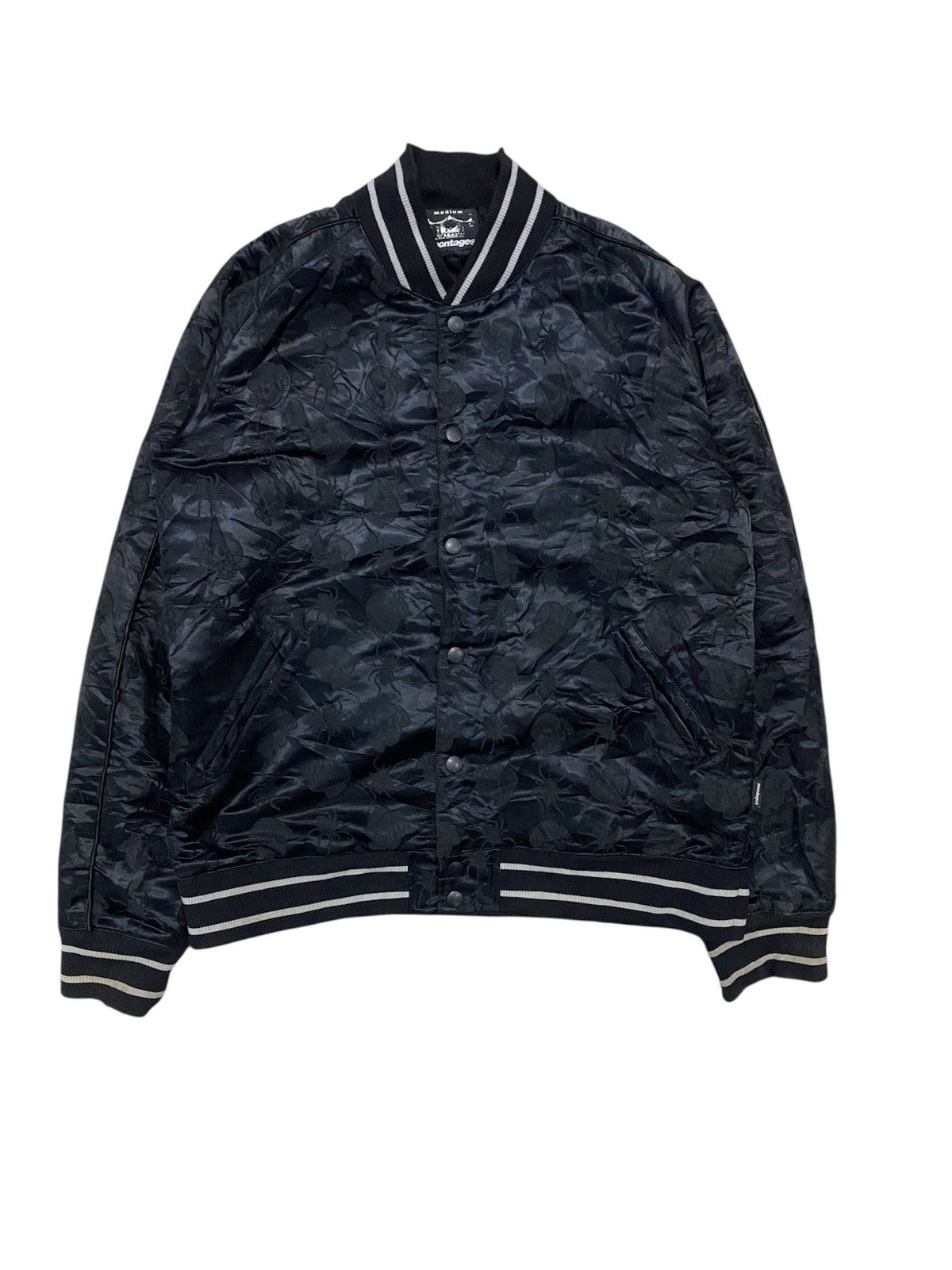 PHENOMENON 2000s Montage Skull and Spider embroidered varsity j Size US M / EU 48-50 / 2 - 1 Thumbnail