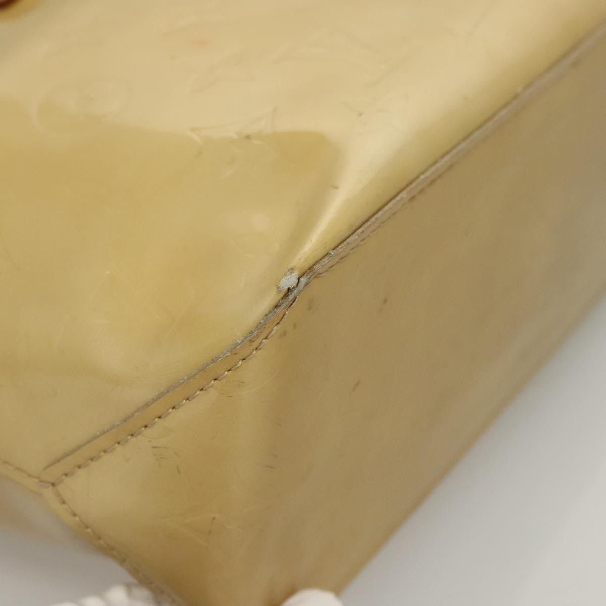 Louis Vuitton LOUIS VUITTON Monogram Vernis Reade PM Hand Bag Beige M91334 Size ONE SIZE - 16 Thumbnail