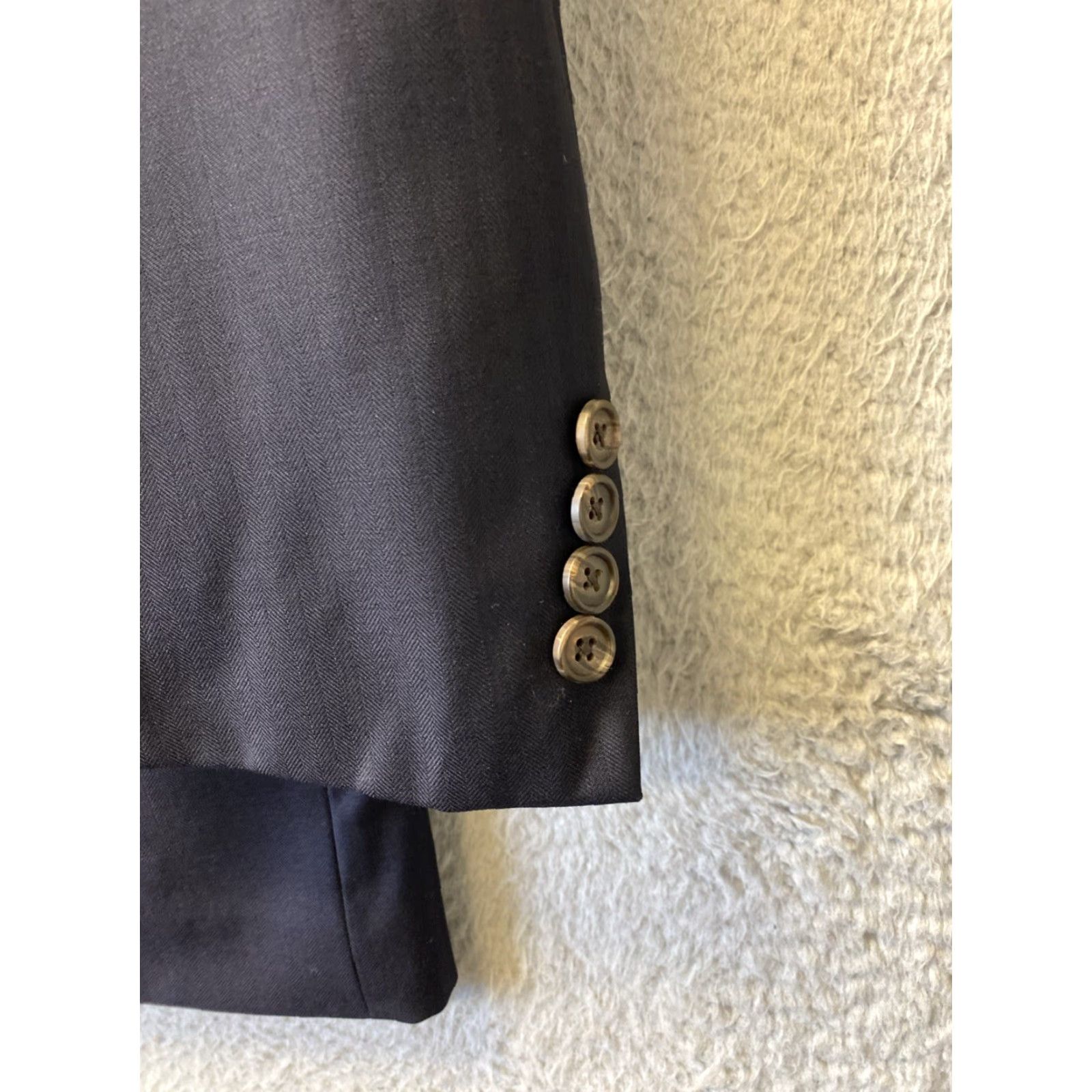 Ralph Lauren VINTAGE Ralph Lauren Green Label RLGL 2-piece Suit Men Regular Size 46L Black Striped Formal Size 46L - 3 Thumbnail