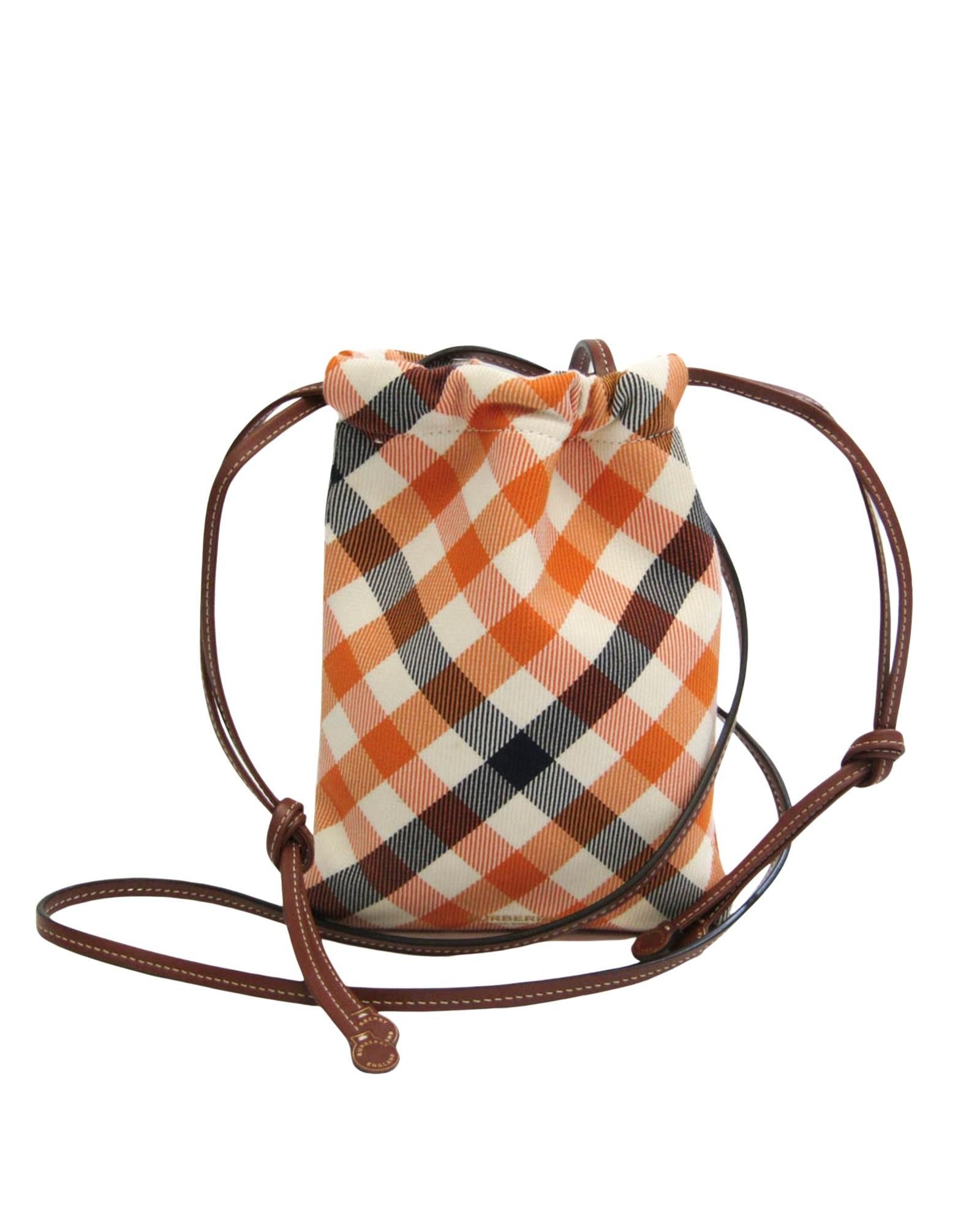 image of Burberry Plaid Shoulder Bag, Women's