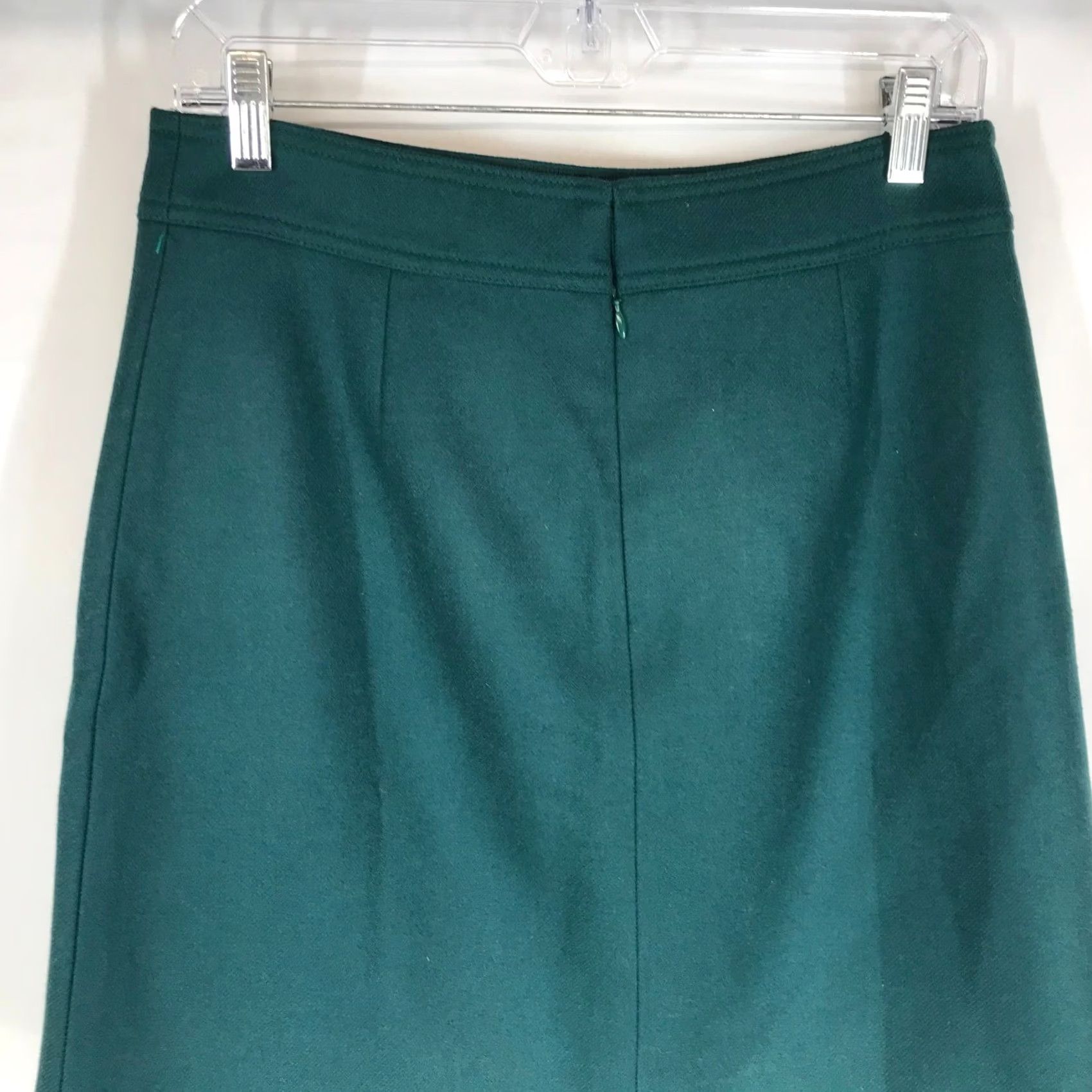 J.Crew J.Crew Womens Forest Green Wool A-Line Mini Skirt Size 6 Lined Back Zip Size 28" / US 6 / IT 42 - 5 Thumbnail