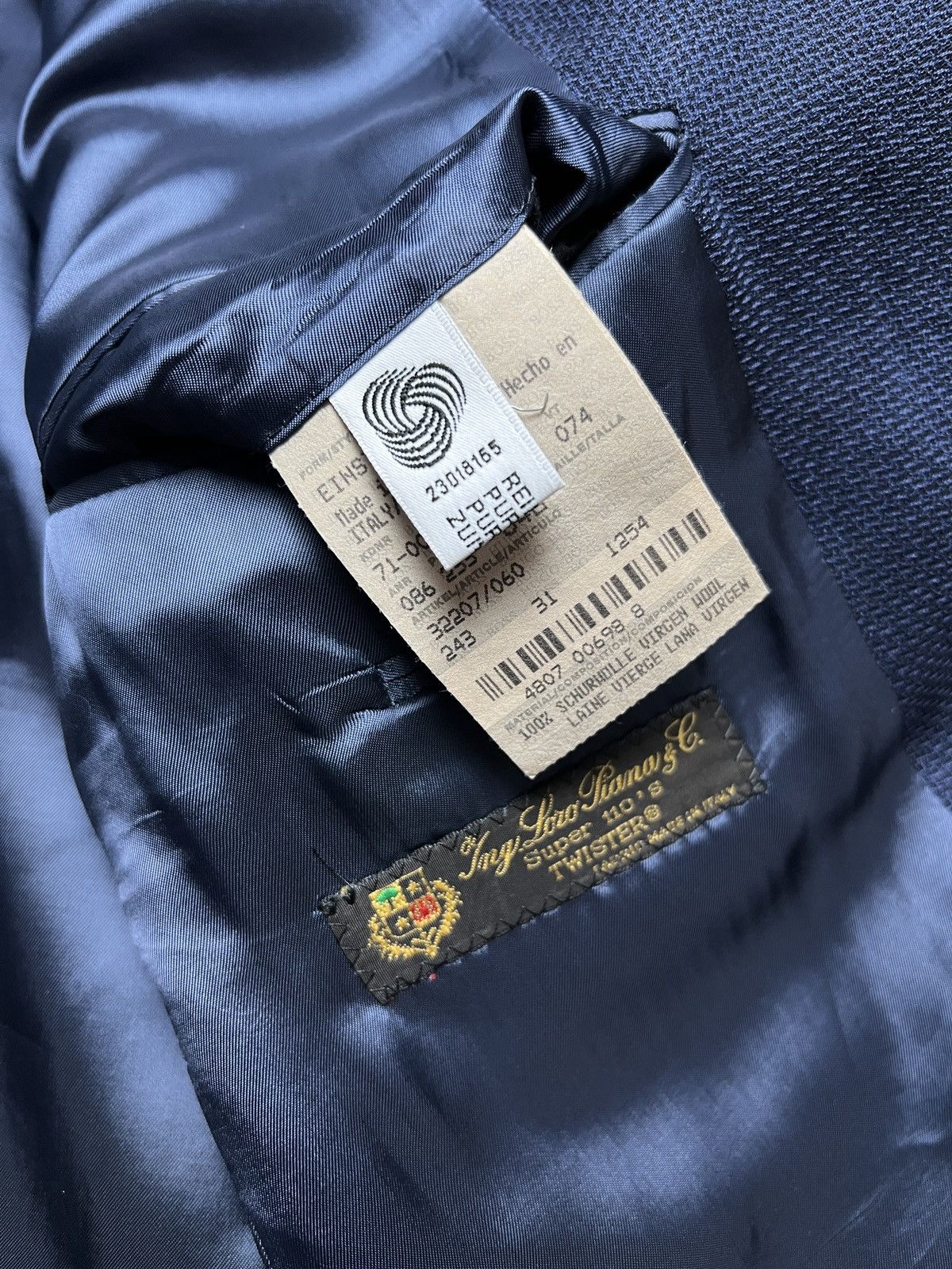 Hugo Boss Hugo Boss x Loro Piana vtg Wool Blazer Super Twister 110’s Size 48R - 13 Thumbnail