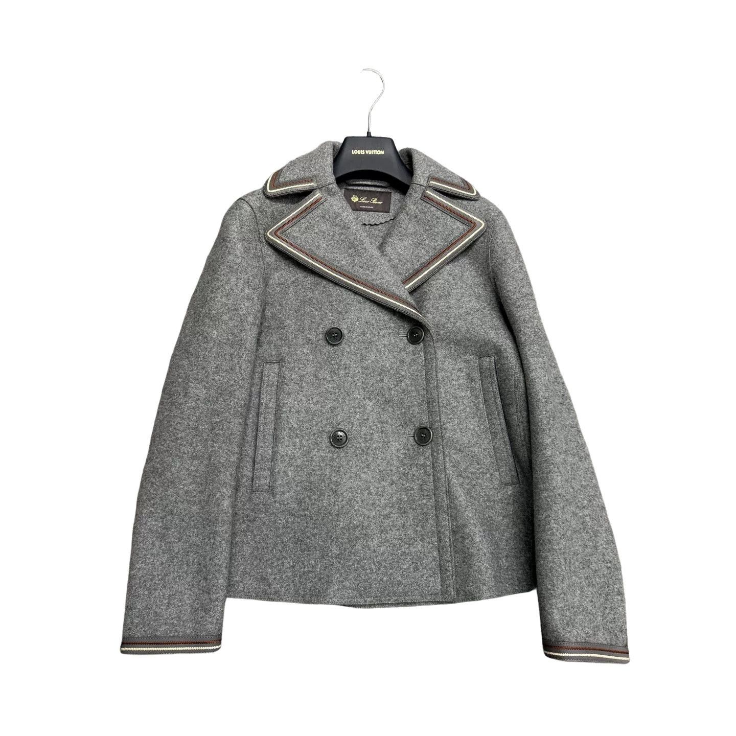 Loro Piana Loro Piana Cashmere Leather Trim Pea Coat IT 36 Size XS / US 0-2 / IT 36-38 - 1 Thumbnail