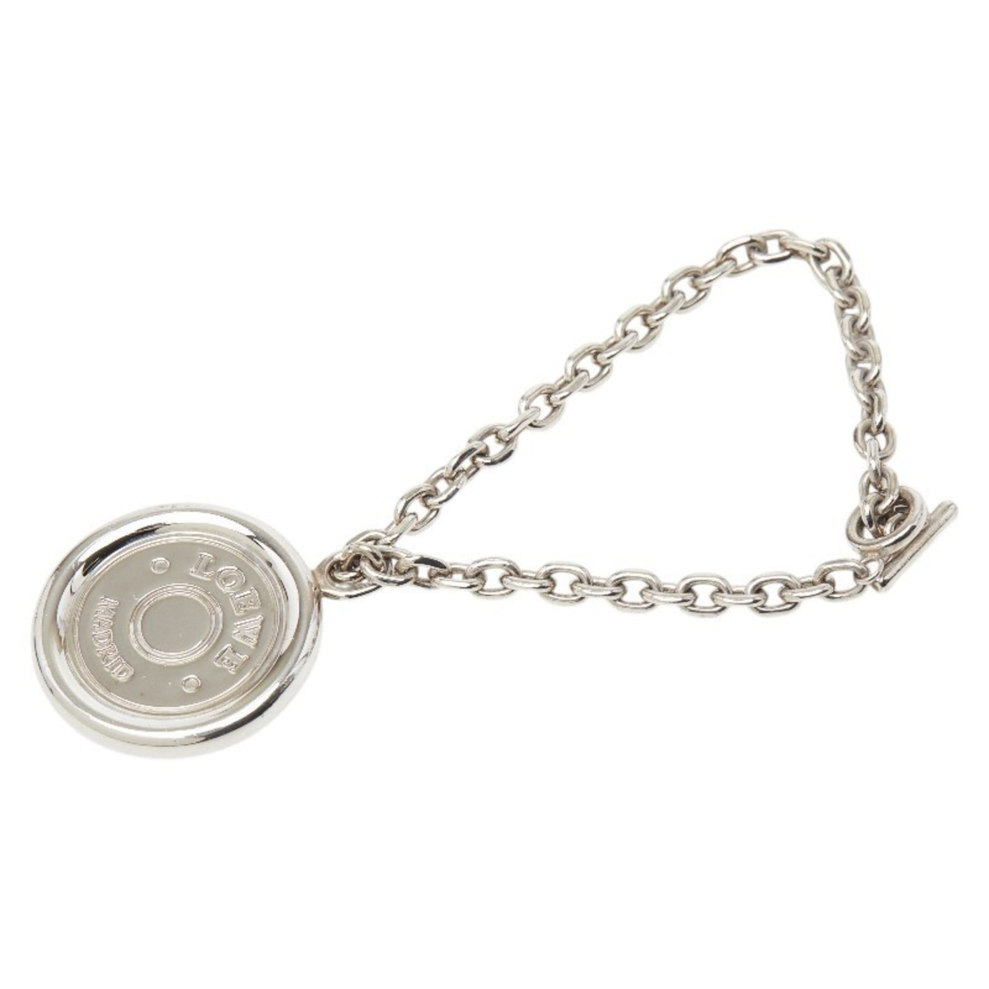 Loewe LOEWE logo keychain accessory bag charm silver metal women's Size ONE SIZE - 1 Thumbnail
